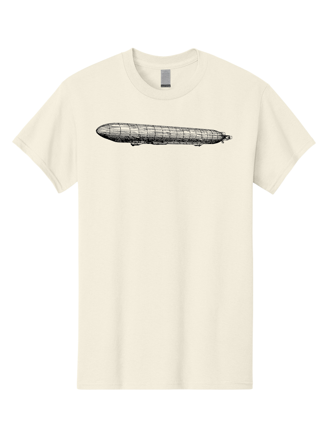 Dirigible Men'S Graphic Tee, 100% Cotton, Comfortable Casual Summer Wear, Machine Washable, Vintage Zeppelin, Historical Aircraft, Wireframe Model, 3D Rendering, Historical Aviation, Nostalgic Design, Retro Technology, German Engineering Aad786 7
