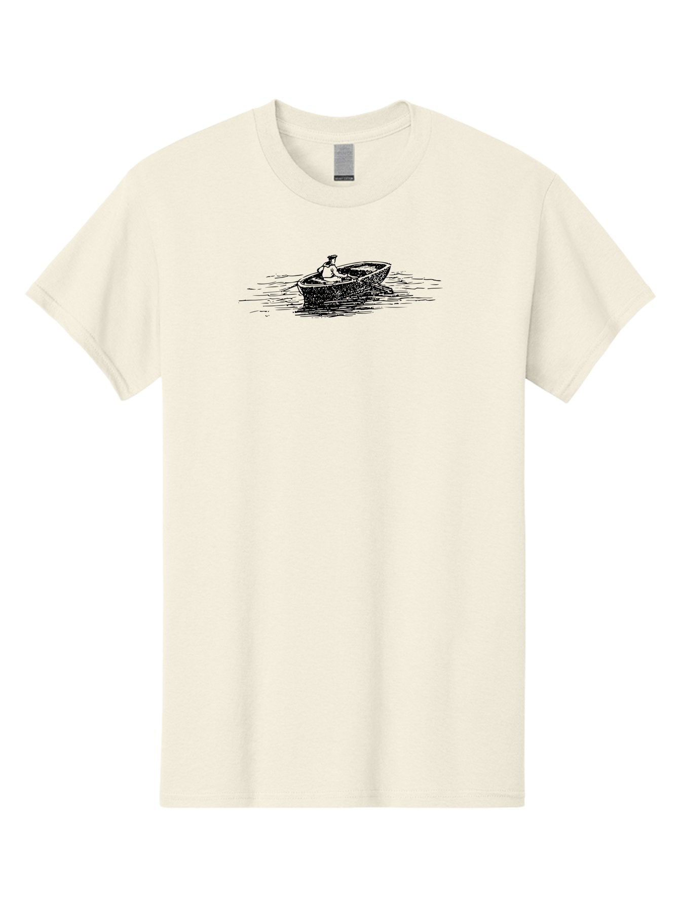 Man-In-Rowing-Boat Men'S Graphic Tee, 100% Cotton, Comfortable Casual Summer Wear, Machine Washable, Man In A Boat, Rowing Boat, Serene Water, Calm Atmosphere, Peaceful Scene, Watercraft, Tranquil Setting, Boat On Water Aad798 10
