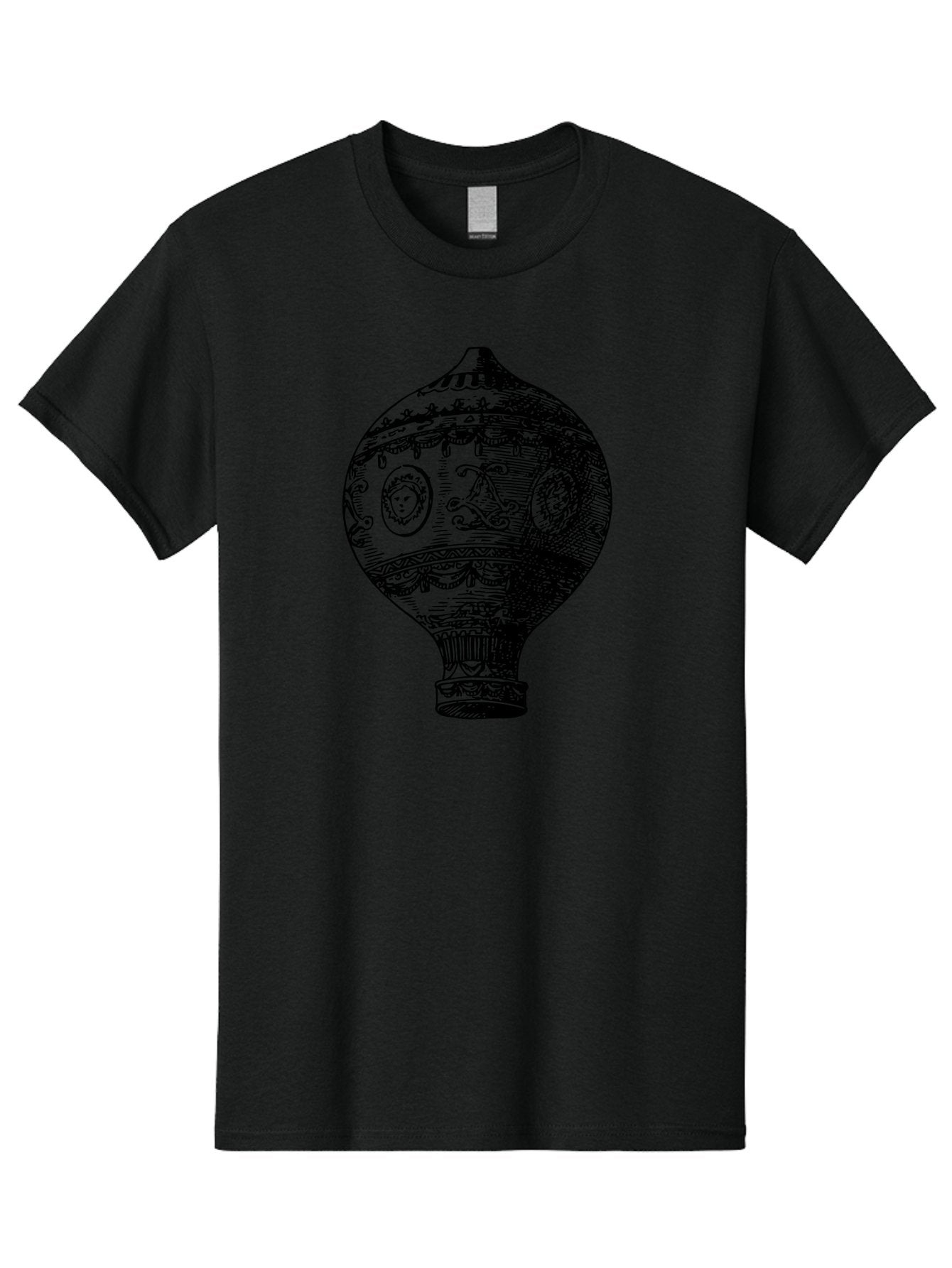 Ornate-Vase Men'S Graphic Tee, 100% Cotton, Comfortable Casual Summer Wear, Machine Washable, Perfume Bottle, Vintage Bottle, Ornate Design, Black Illustration, Decorative Art, Antique Style, Luxury Fragrance, Intricate Details, Aad799 13
