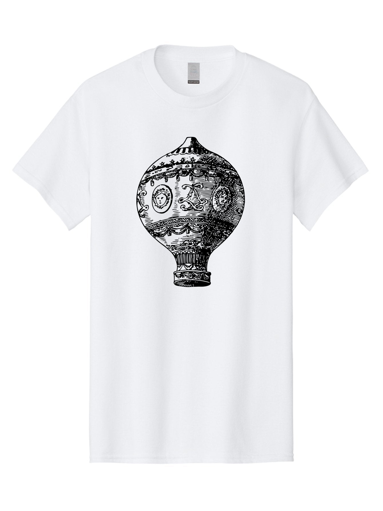 Ornate-Vase Men'S Graphic Tee, 100% Cotton, Comfortable Casual Summer Wear, Machine Washable, Perfume Bottle, Vintage Bottle, Ornate Design, Black Illustration, Decorative Art, Antique Style, Luxury Fragrance, Intricate Details, Aad799 8