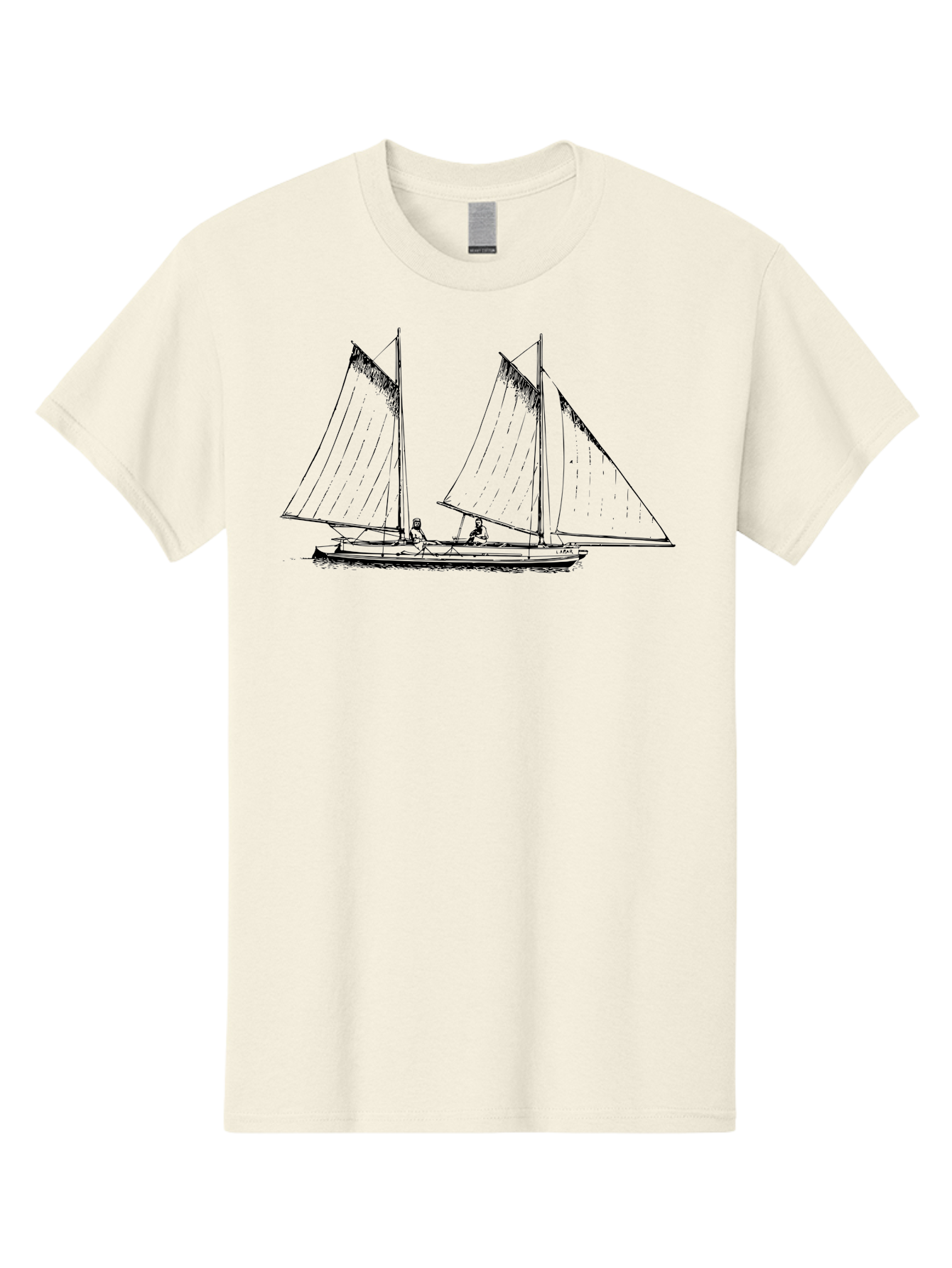 Sailboat-2 Men'S Graphic Tee, 100% Cotton, Comfortable Casual Summer Wear, Machine Washable, Sailboat, Sailing, Ocean, Watercraft, Nautical Theme, Sailing Vessels, Serene Atmosphere, Maritime, Adventure, Sketch Art, Black Lines, Simple Design, Aad805 25