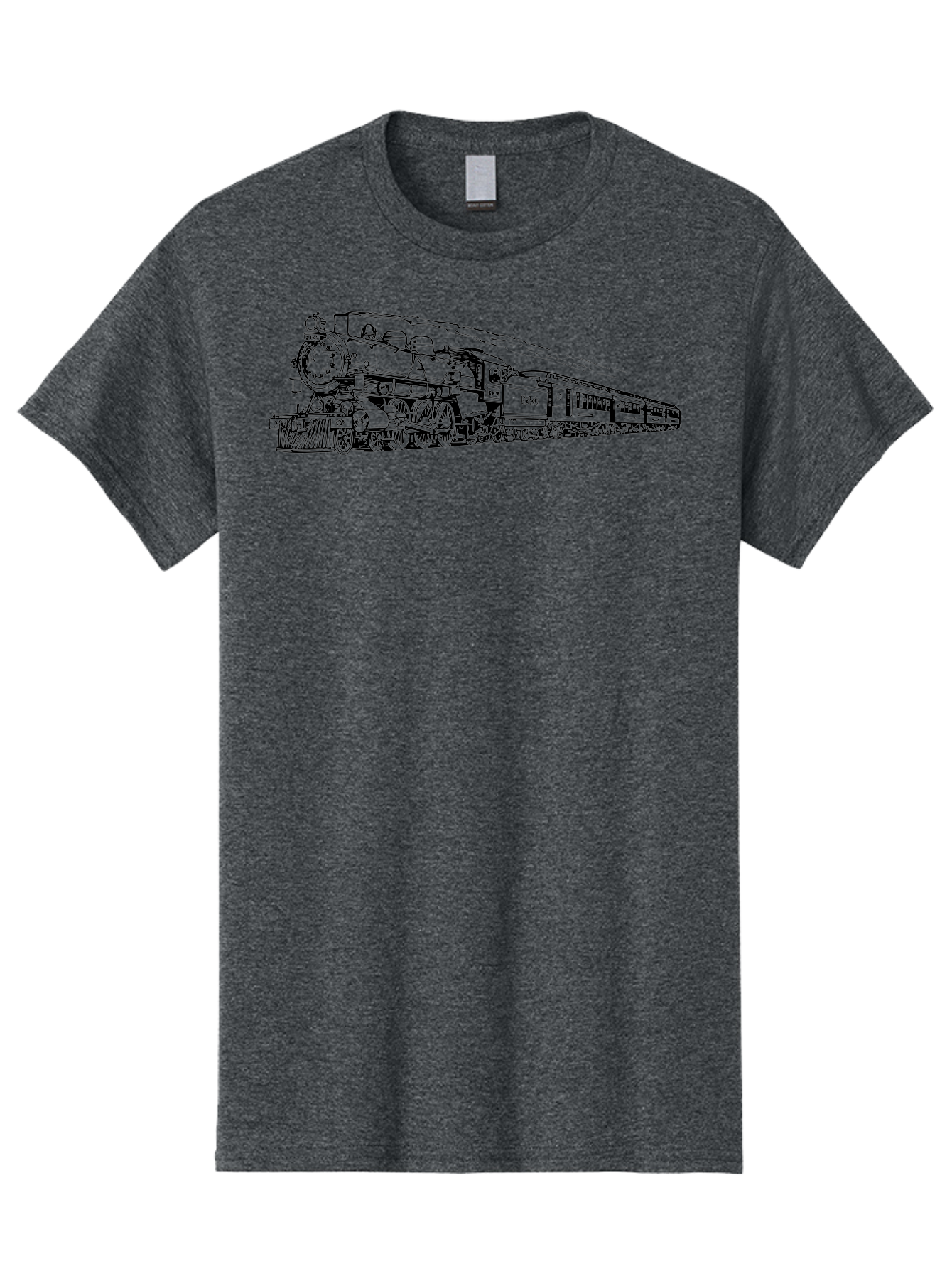 Steam-Locomotive-2524 Men'S Graphic Tee, 100% Cotton, Comfortable Casual Summer Wear, Machine Washable, Vintage Steam Train, Locomotive Engine, Railway Transportation, Nostalgic Travel, Classic Railroad, Historic Train, D51, 626, Aad809 15