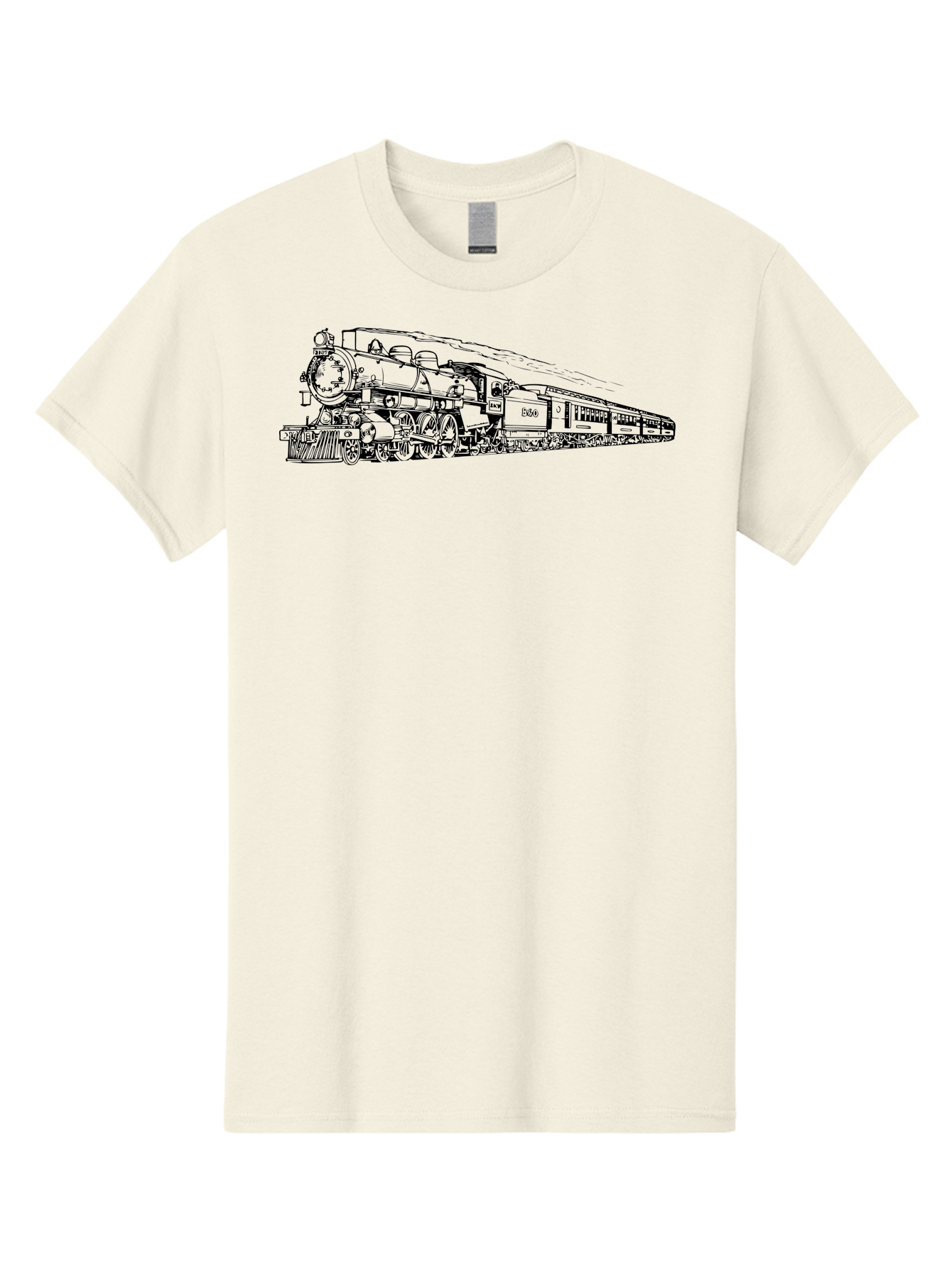 Steam-Locomotive-2524 Men'S Graphic Tee, 100% Cotton, Comfortable Casual Summer Wear, Machine Washable, Vintage Steam Train, Locomotive Engine, Railway Transportation, Nostalgic Travel, Classic Railroad, Historic Train, D51, 626, Aad809 21