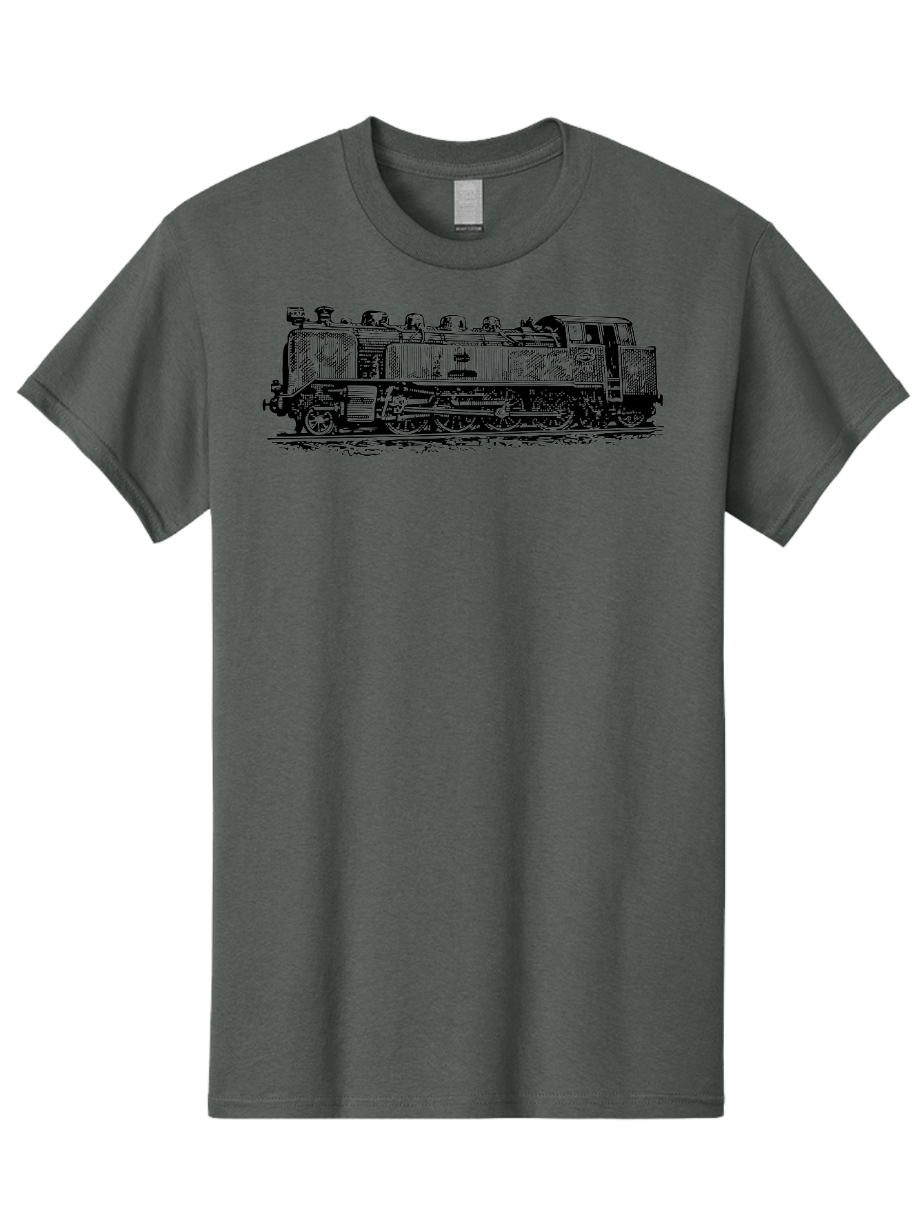 Steam-Train-1 Men'S Graphic Tee, 100% Cotton, Comfortable Casual Summer Wear, Machine Washable, Vintage Locomotive, Classic Train, Railway Nostalgia, Retro Transportation, Old-Fashioned Engine, Railway Heritage Aad811 19