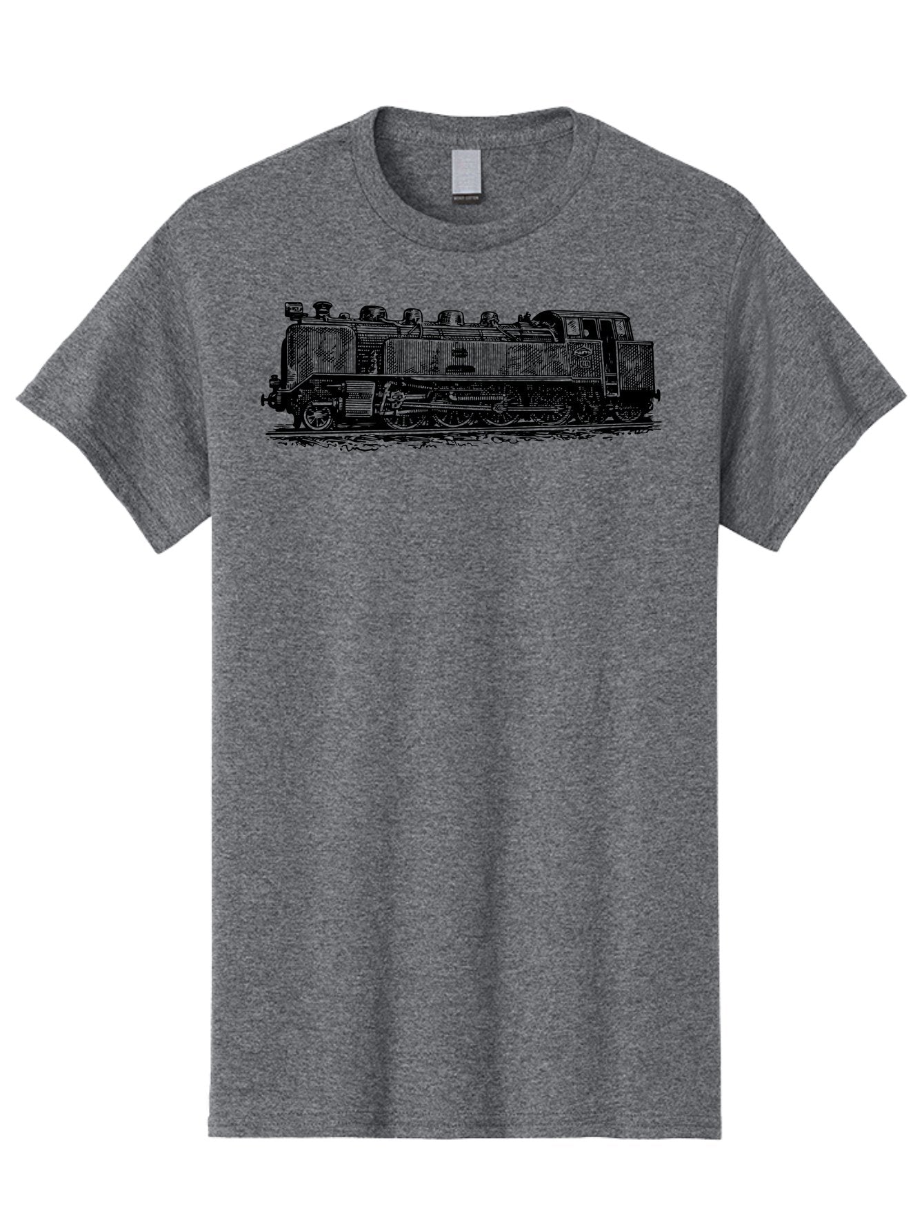 Steam-Train-1 Men'S Graphic Tee, 100% Cotton, Comfortable Casual Summer Wear, Machine Washable, Vintage Locomotive, Classic Train, Railway Nostalgia, Retro Transportation, Old-Fashioned Engine, Railway Heritage Aad811 4