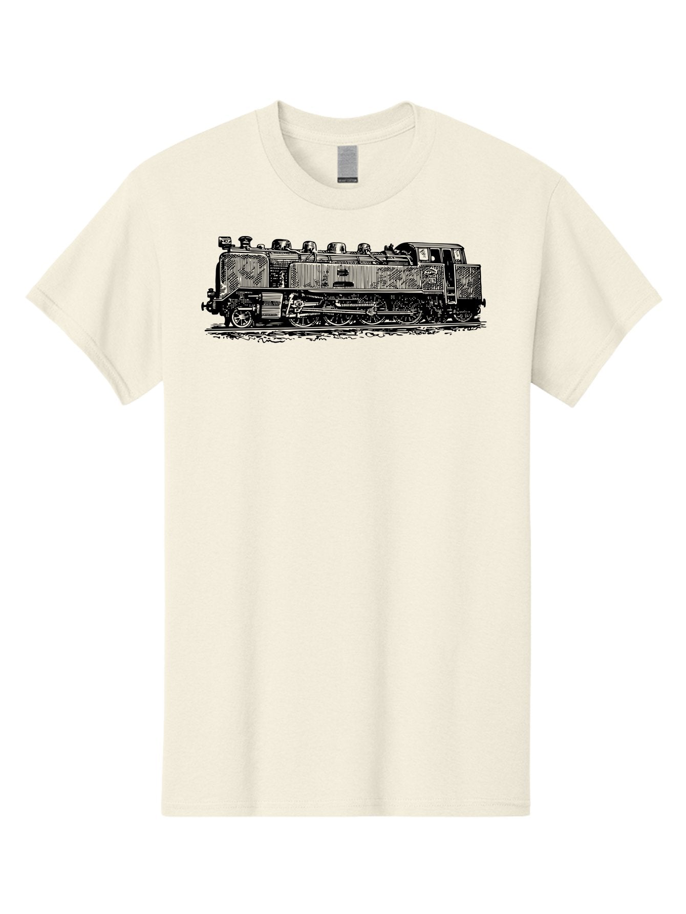 Steam-Train-1 Men'S Graphic Tee, 100% Cotton, Comfortable Casual Summer Wear, Machine Washable, Vintage Locomotive, Classic Train, Railway Nostalgia, Retro Transportation, Old-Fashioned Engine, Railway Heritage Aad811 10