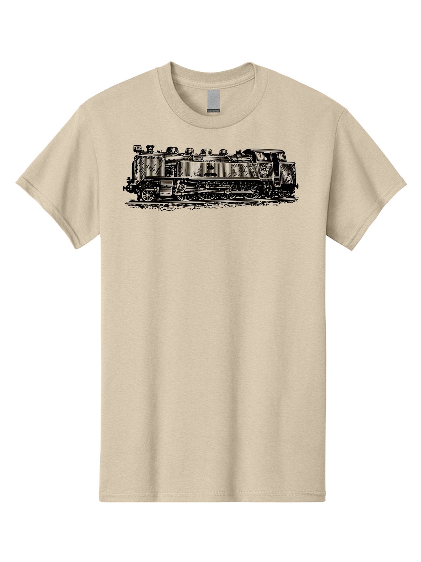 Steam-Train-1 Men'S Graphic Tee, 100% Cotton, Comfortable Casual Summer Wear, Machine Washable, Vintage Locomotive, Classic Train, Railway Nostalgia, Retro Transportation, Old-Fashioned Engine, Railway Heritage Aad811 6