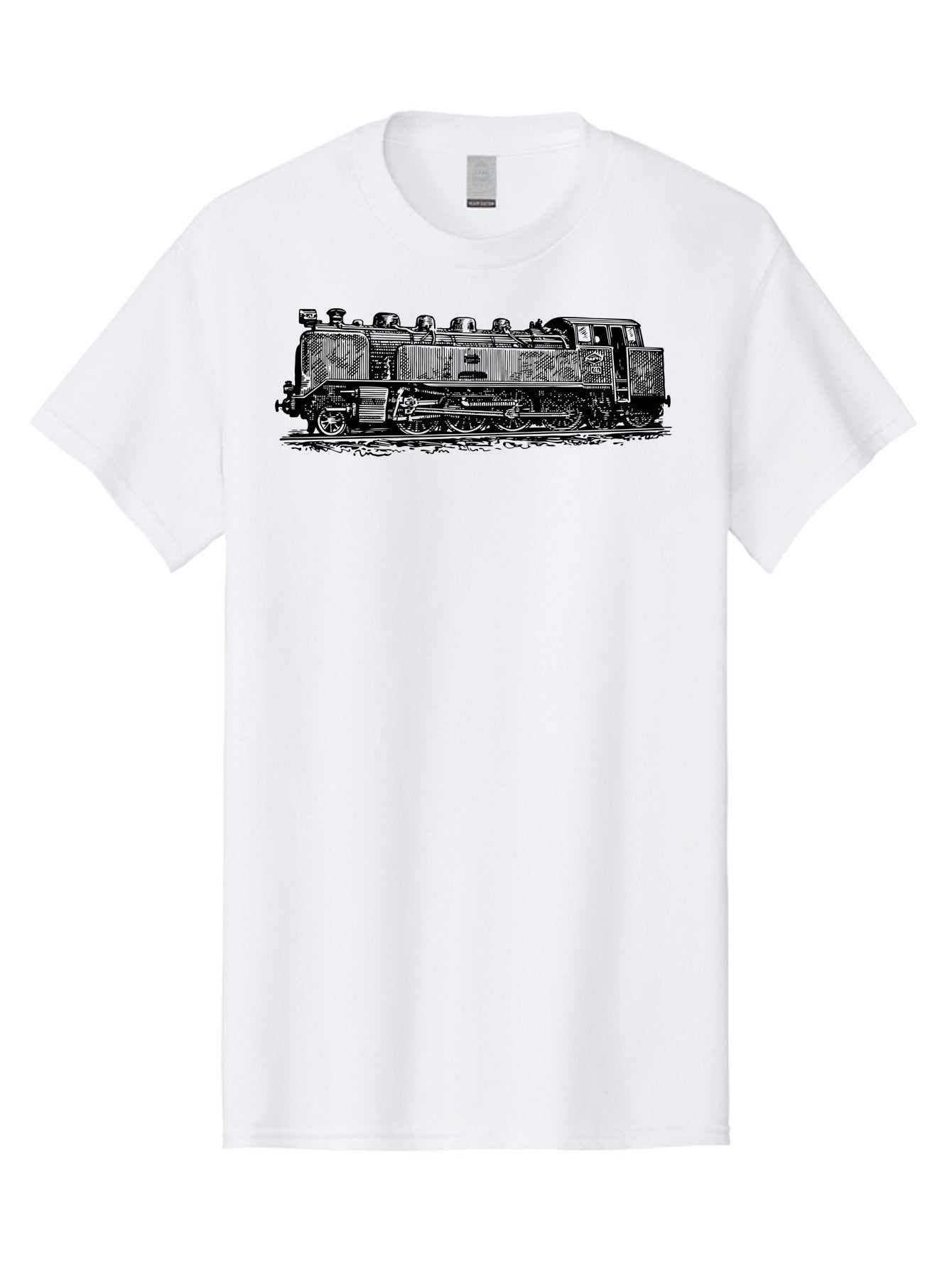 Steam-Train-1 Men'S Graphic Tee, 100% Cotton, Comfortable Casual Summer Wear, Machine Washable, Vintage Locomotive, Classic Train, Railway Nostalgia, Retro Transportation, Old-Fashioned Engine, Railway Heritage Aad811 12