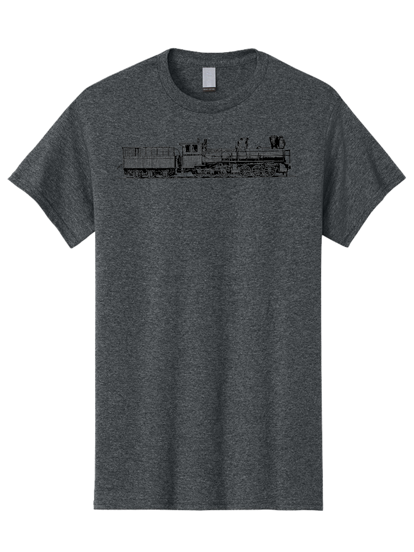 Steam-Train Men'S Graphic Tee, 100% Cotton, Comfortable Casual Summer Wear, Machine Washable, Vintage Locomotive, Train Engine, Steam Train, Railway Heritage, Classic Transport, Nostalgic Train, Railroad Nostalgia, Antique Locomotive Aad812 29