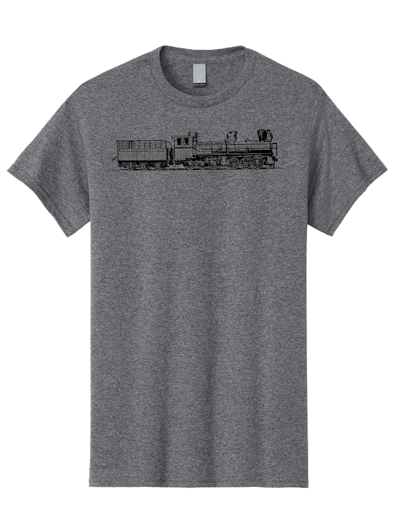 Steam-Train Men'S Graphic Tee, 100% Cotton, Comfortable Casual Summer Wear, Machine Washable, Vintage Locomotive, Train Engine, Steam Train, Railway Heritage, Classic Transport, Nostalgic Train, Railroad Nostalgia, Antique Locomotive Aad812 13