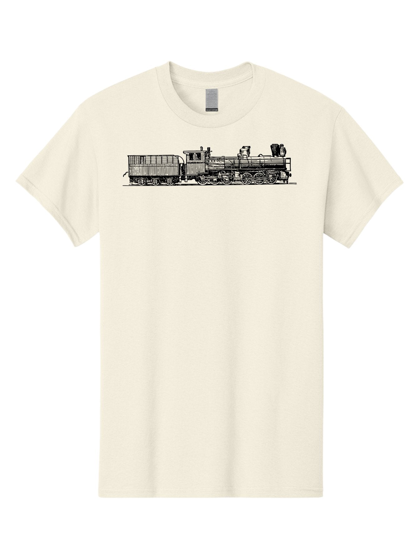 Steam-Train Men'S Graphic Tee, 100% Cotton, Comfortable Casual Summer Wear, Machine Washable, Vintage Locomotive, Train Engine, Steam Train, Railway Heritage, Classic Transport, Nostalgic Train, Railroad Nostalgia, Antique Locomotive Aad812 4