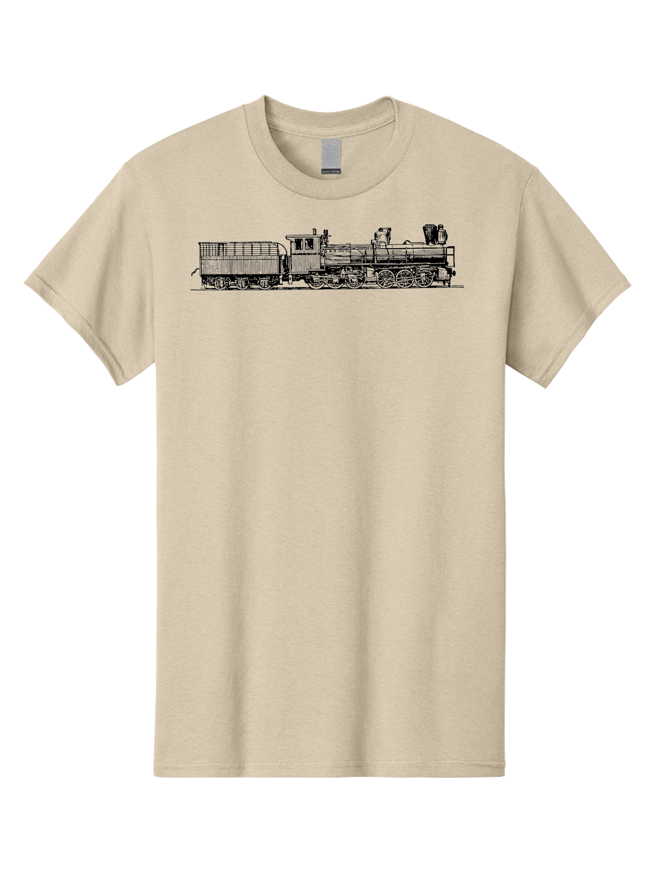Steam-Train Men'S Graphic Tee, 100% Cotton, Comfortable Casual Summer Wear, Machine Washable, Vintage Locomotive, Train Engine, Steam Train, Railway Heritage, Classic Transport, Nostalgic Train, Railroad Nostalgia, Antique Locomotive Aad812 7