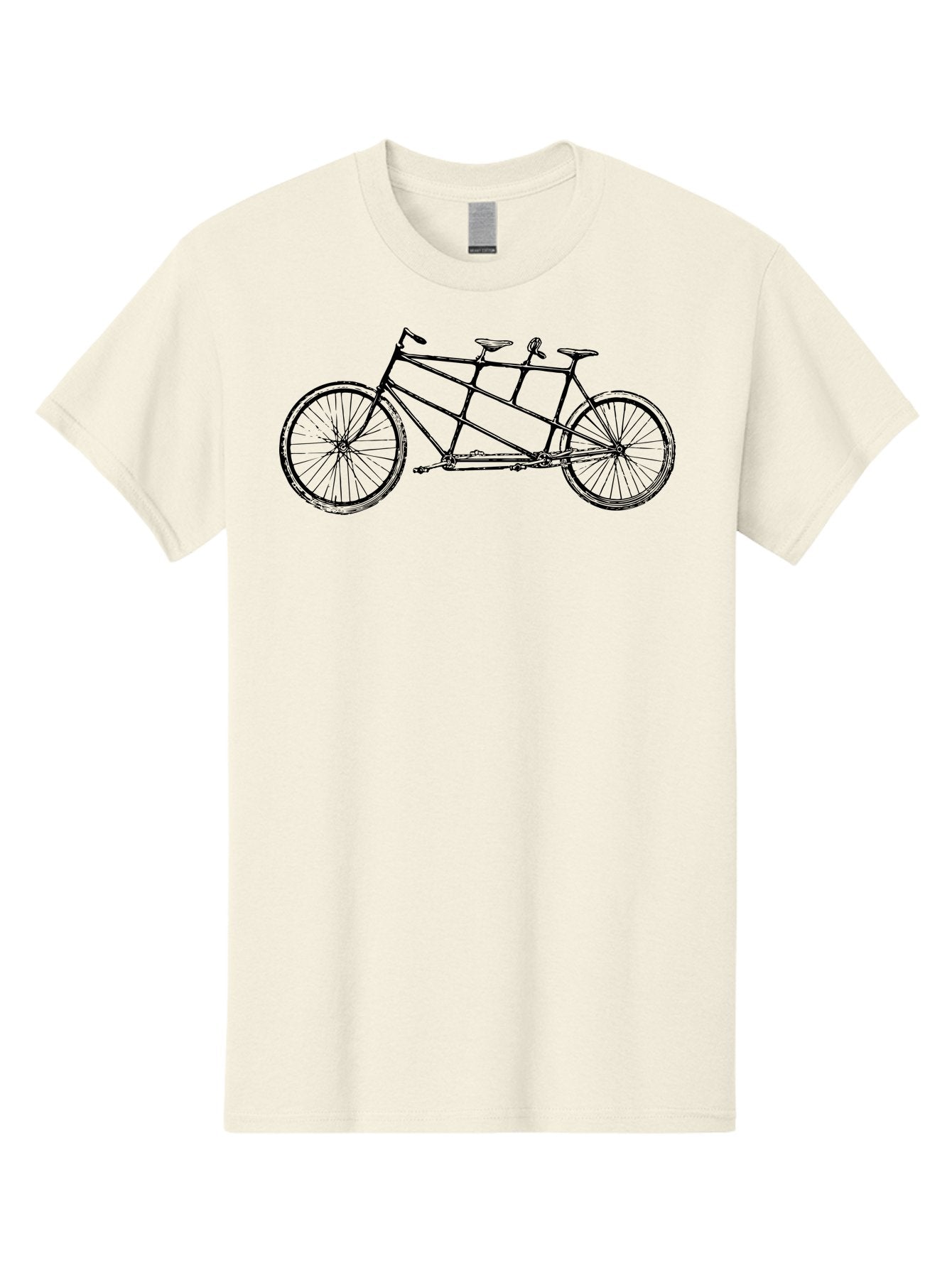 Tandem-Bicycle Men'S Graphic Tee, 100% Cotton, Comfortable Casual Summer Wear, Machine Washable, Tandem Bicycle, Double Bicycle, Cycling Duo, Partnership Ride, Team Cycling, Cycling Together, Bicycle For Two, Tandem Bike Design, Aad813 8