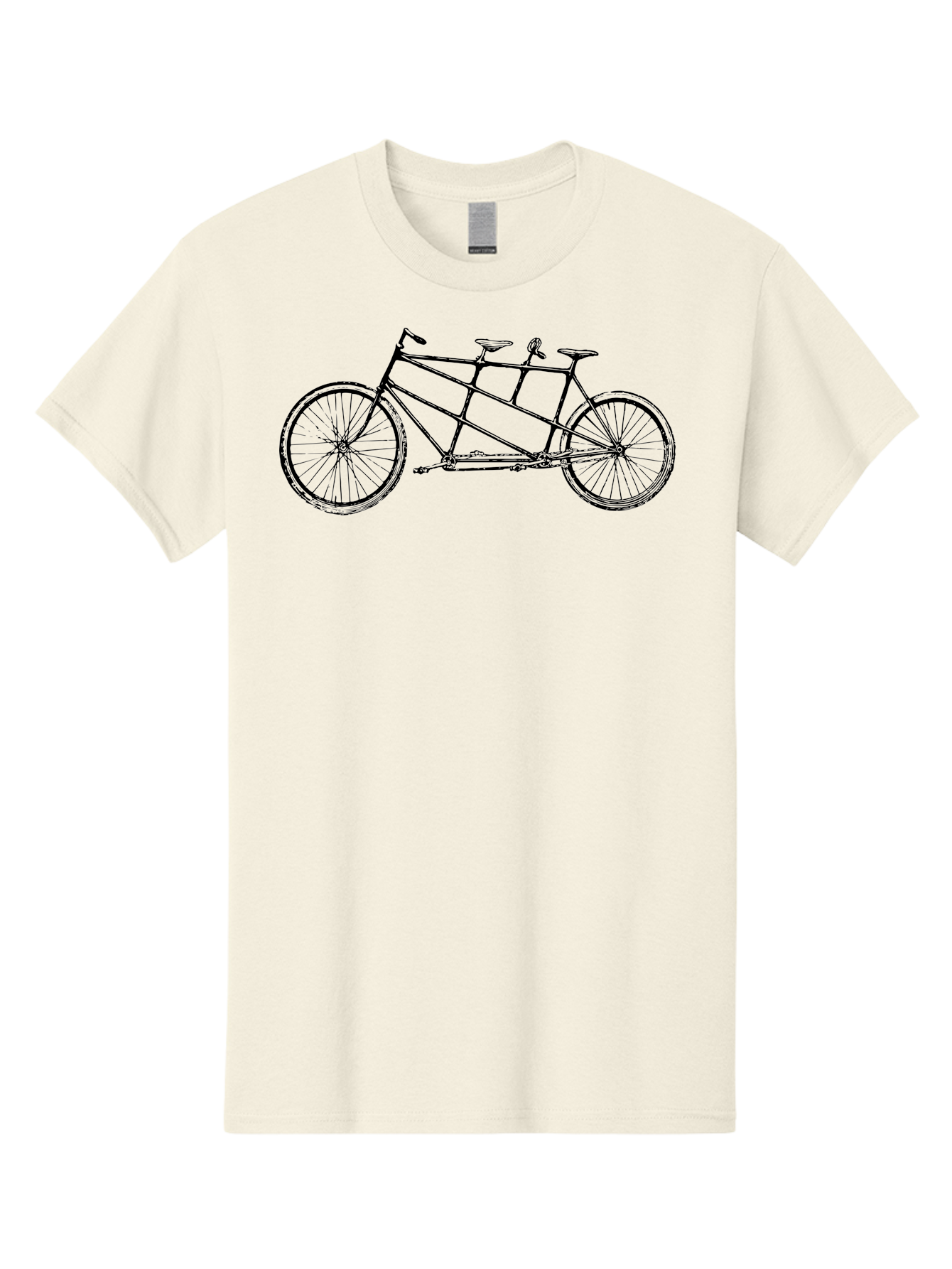 Tandem-Bicycle Men'S Graphic Tee, 100% Cotton, Comfortable Casual Summer Wear, Machine Washable, Tandem Bicycle, Double Bicycle, Cycling Duo, Partnership Ride, Team Cycling, Cycling Together, Bicycle For Two, Tandem Bike Design, Aad813 11