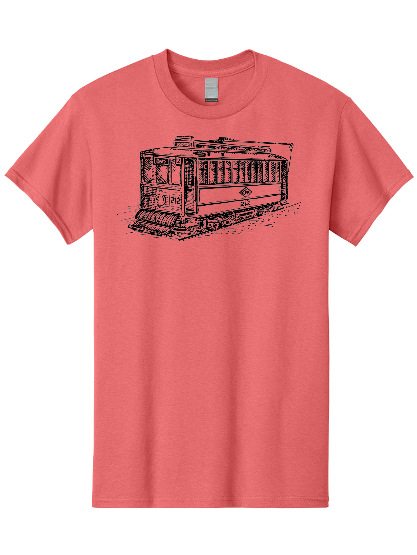 Trolley-Car-212 Men'S Graphic Tee, 100% Cotton, Comfortable Casual Summer Wear, Machine Washable, Vintage Trolley, Public Transportation, Urban Mobility, Classic Design, Railway System, Nostalgic Feel, Transportation Mode, 212 Aad816 21
