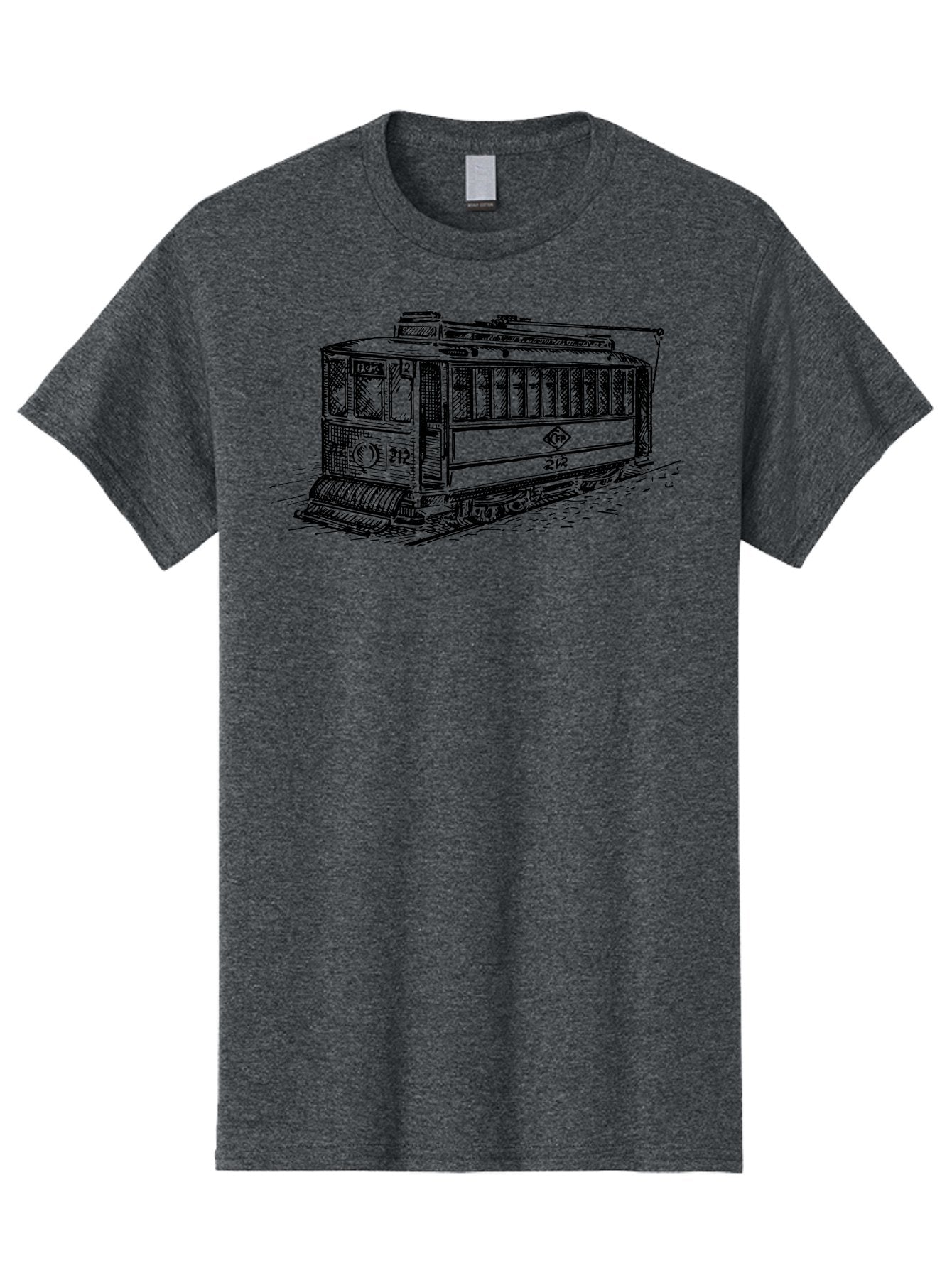 Trolley-Car-212 Men'S Graphic Tee, 100% Cotton, Comfortable Casual Summer Wear, Machine Washable, Vintage Trolley, Public Transportation, Urban Mobility, Classic Design, Railway System, Nostalgic Feel, Transportation Mode, 212 Aad816 11