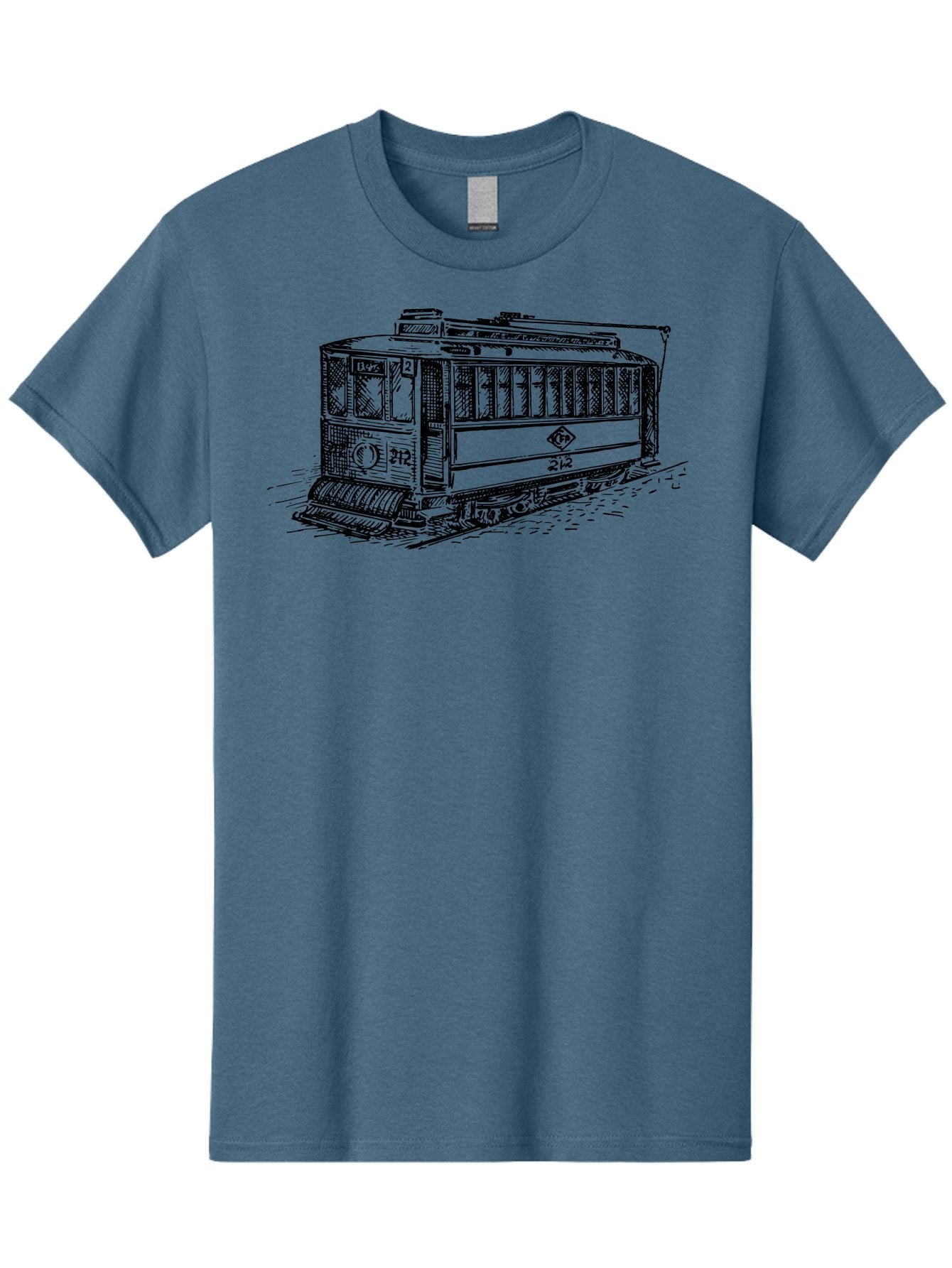Trolley-Car-212 Men'S Graphic Tee, 100% Cotton, Comfortable Casual Summer Wear, Machine Washable, Vintage Trolley, Public Transportation, Urban Mobility, Classic Design, Railway System, Nostalgic Feel, Transportation Mode, 212 Aad816 15