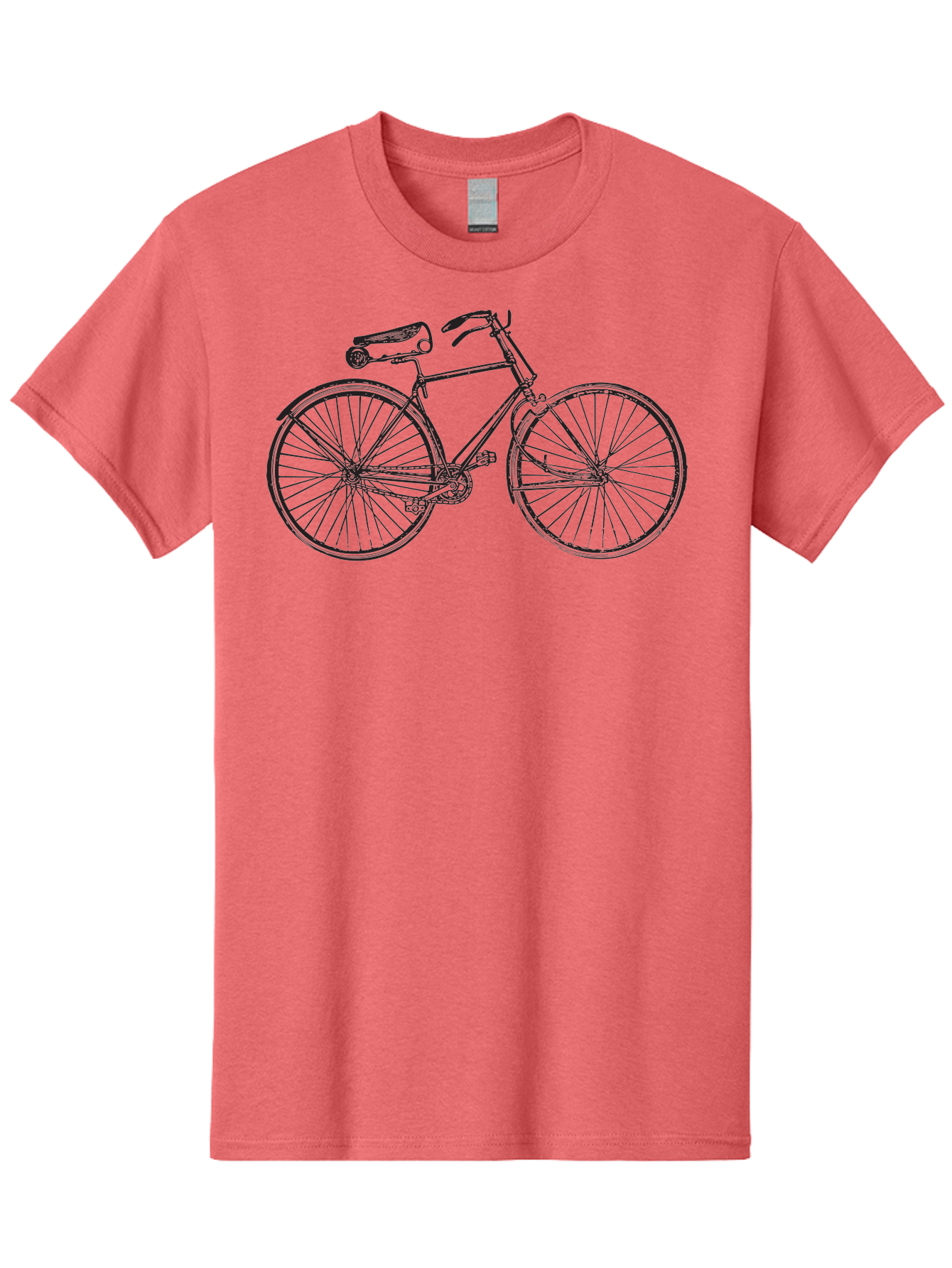 Vintage-Bicycle Men'S Graphic Tee, 100% Cotton, Comfortable Casual Summer Wear, Machine Washable, Vintage Bicycle, Penny Farthing Bike, Antique Cycle, Classic Design, Nostalgic Charm, Retro Transportation, Old-Fashioned Transportation, Aad820 21