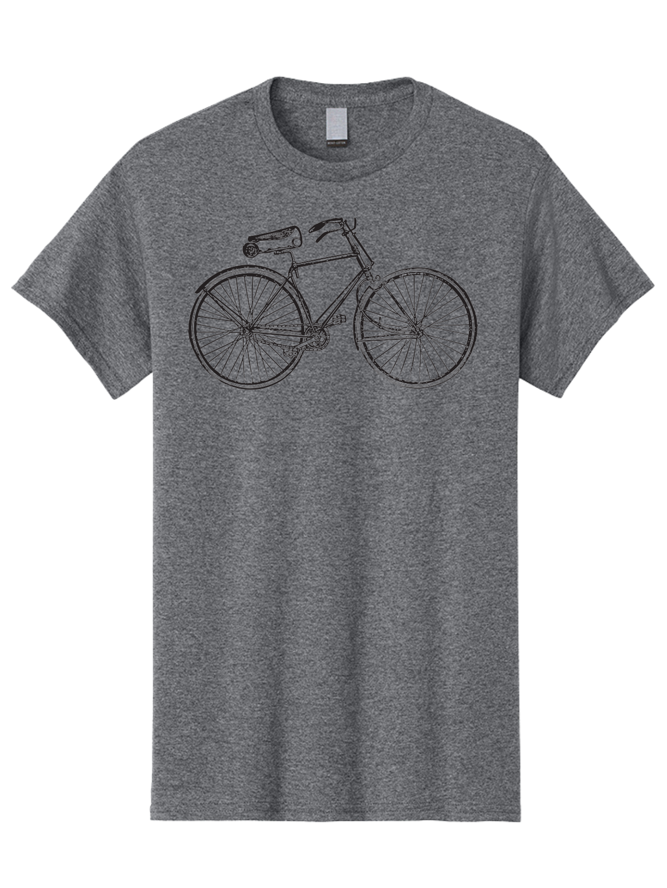 Vintage-Bicycle Men'S Graphic Tee, 100% Cotton, Comfortable Casual Summer Wear, Machine Washable, Vintage Bicycle, Penny Farthing Bike, Antique Cycle, Classic Design, Nostalgic Charm, Retro Transportation, Old-Fashioned Transportation, Aad820