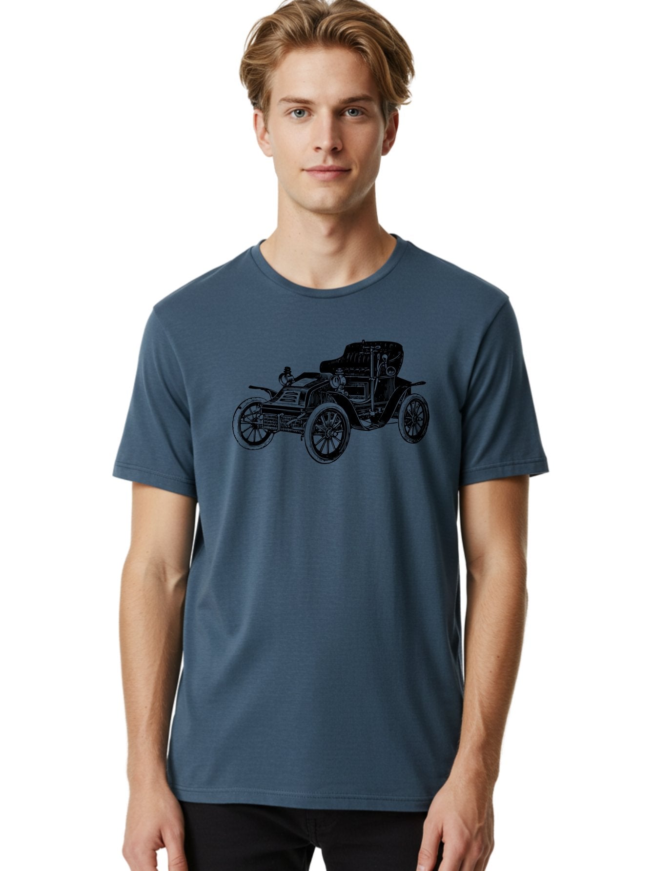 Vintage-Car-1 Men'S Graphic Tee, 100% Cotton, Comfortable Casual Summer Wear, Machine Washable, Vintage Automobile, Classic Car, Antique Vehicle, Old-Fashioned Transportation, Historic Motorcar, Nostalgic Ride, Retro Car Design, Old Car Aad821 29