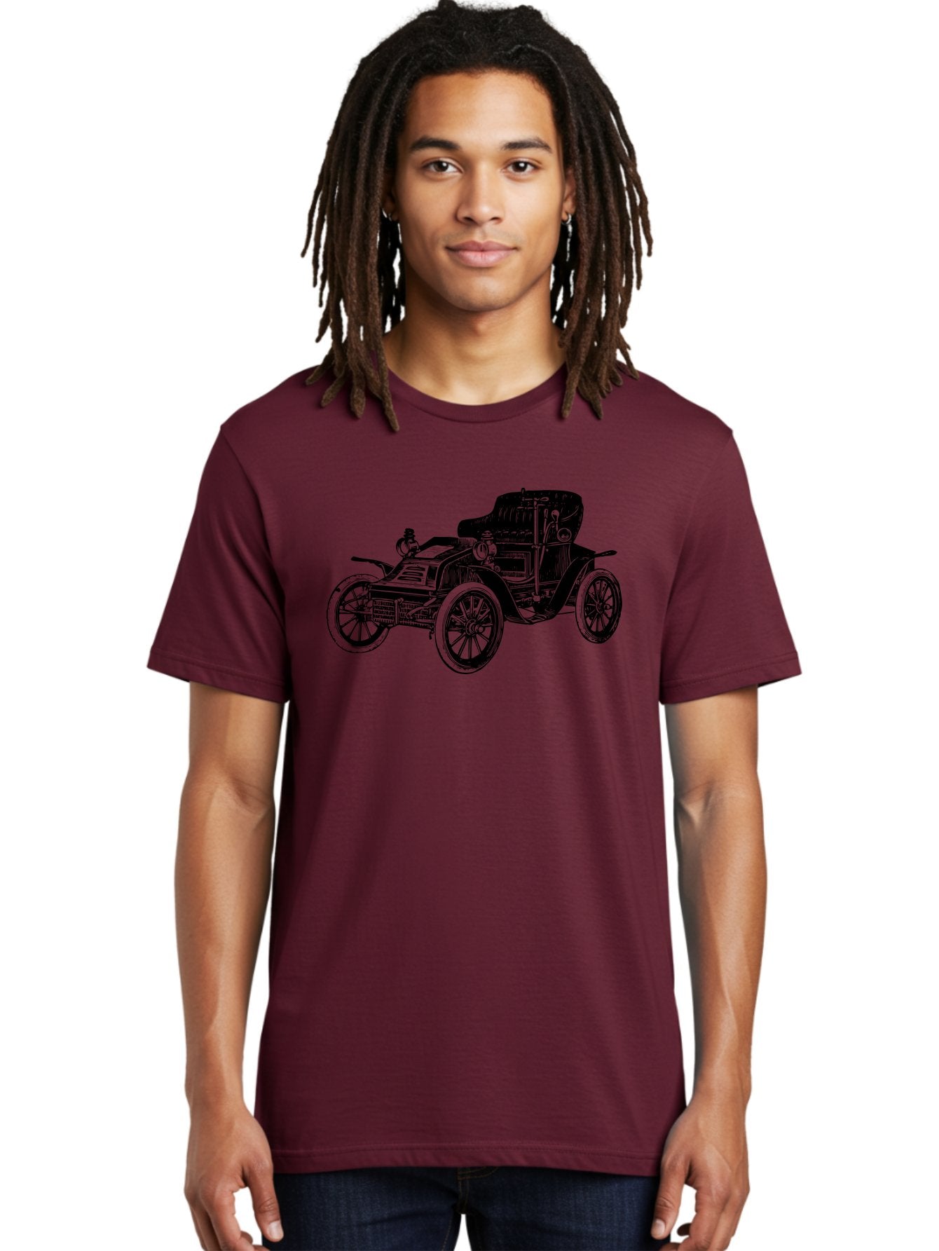 Vintage-Car-1 Men'S Graphic Tee, 100% Cotton, Comfortable Casual Summer Wear, Machine Washable, Vintage Automobile, Classic Car, Antique Vehicle, Old-Fashioned Transportation, Historic Motorcar, Nostalgic Ride, Retro Car Design, Old Car Aad821 16