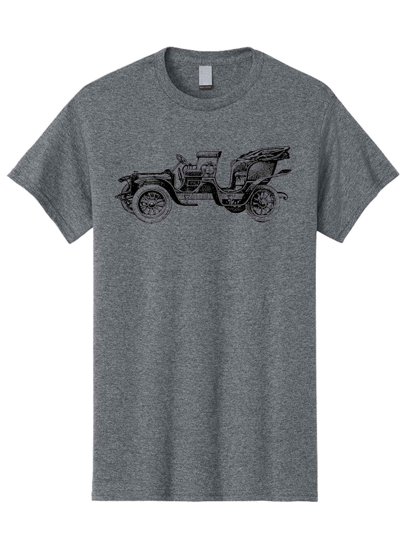 Vintage-Car-2 Men'S Graphic Tee, 100% Cotton, Comfortable Casual Summer Wear, Machine Washable, Vintage Car, Antique Automobile, Classic Vehicle, Old Fashioned Car, Retro Transportation, Nostalgic Ride, Open Top Car, Early 20Th Century, Aad822