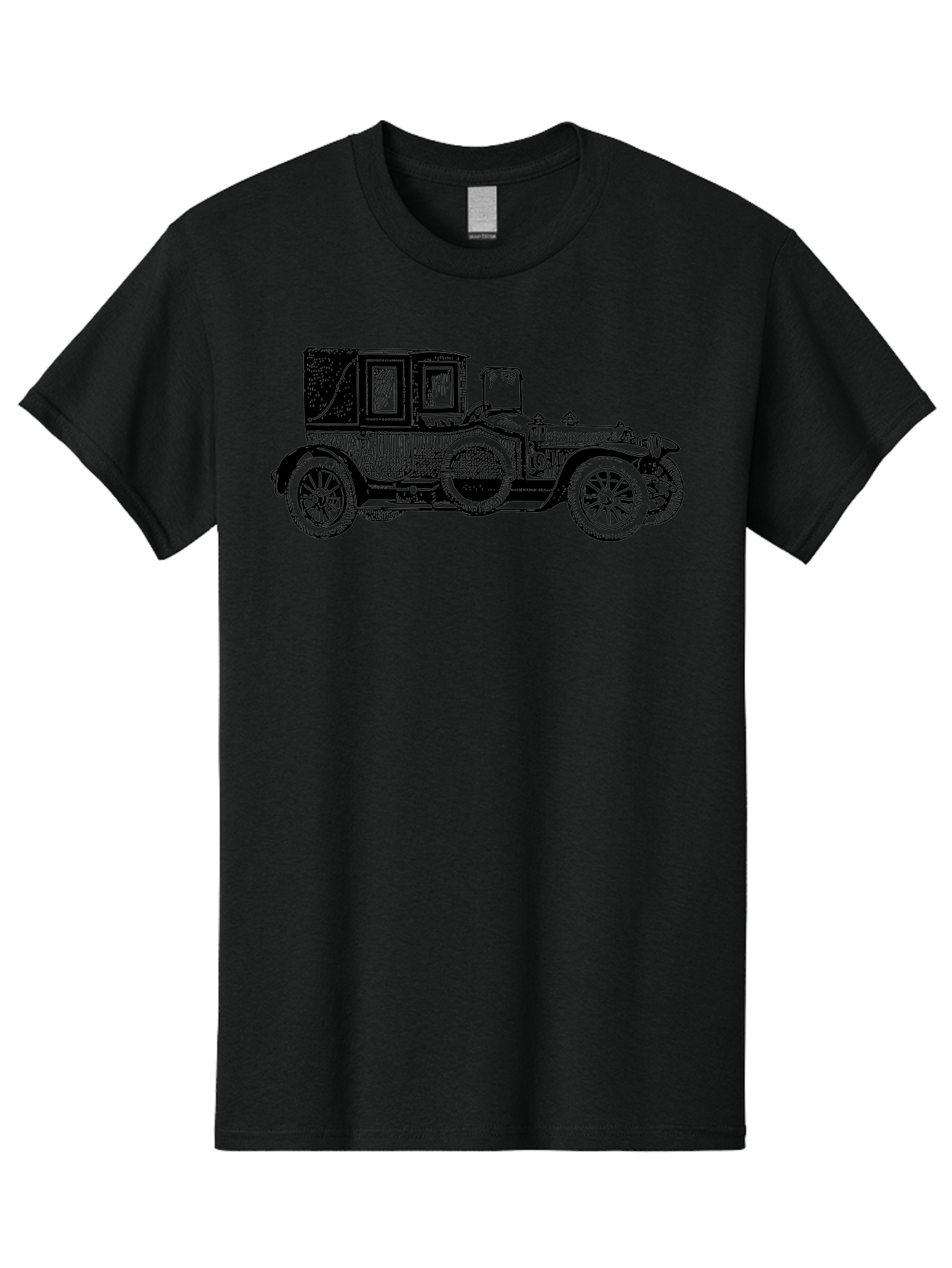 Vintage-Car-3 Men'S Graphic Tee, 100% Cotton, Comfortable Casual Summer Wear, Machine Washable, Vintage Car, Classic Automobile, Retro Vehicle, 1920 Ford Model T, Touring Car, Antique Car, Historical Vehicle, Old Car, Ford Model T Aad823