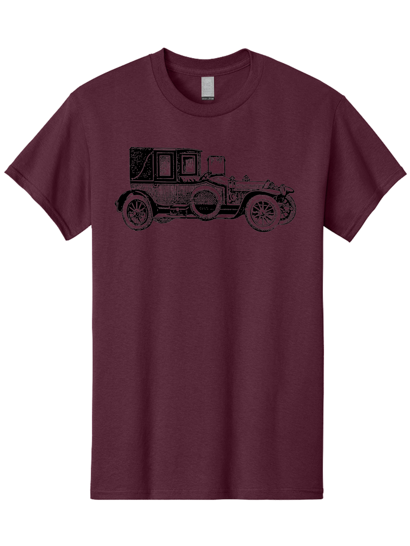 Vintage-Car-3 Men'S Graphic Tee, 100% Cotton, Comfortable Casual Summer Wear, Machine Washable, Vintage Car, Classic Automobile, Retro Vehicle, 1920 Ford Model T, Touring Car, Antique Car, Historical Vehicle, Old Car, Ford Model T Aad823 7