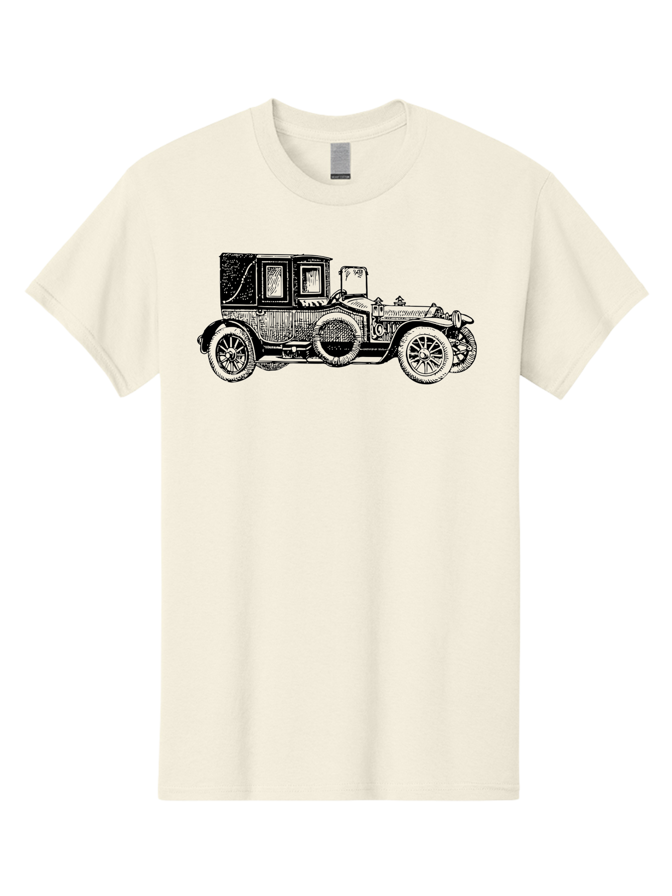 Vintage-Car-3 Men'S Graphic Tee, 100% Cotton, Comfortable Casual Summer Wear, Machine Washable, Vintage Car, Classic Automobile, Retro Vehicle, 1920 Ford Model T, Touring Car, Antique Car, Historical Vehicle, Old Car, Ford Model T Aad823 27