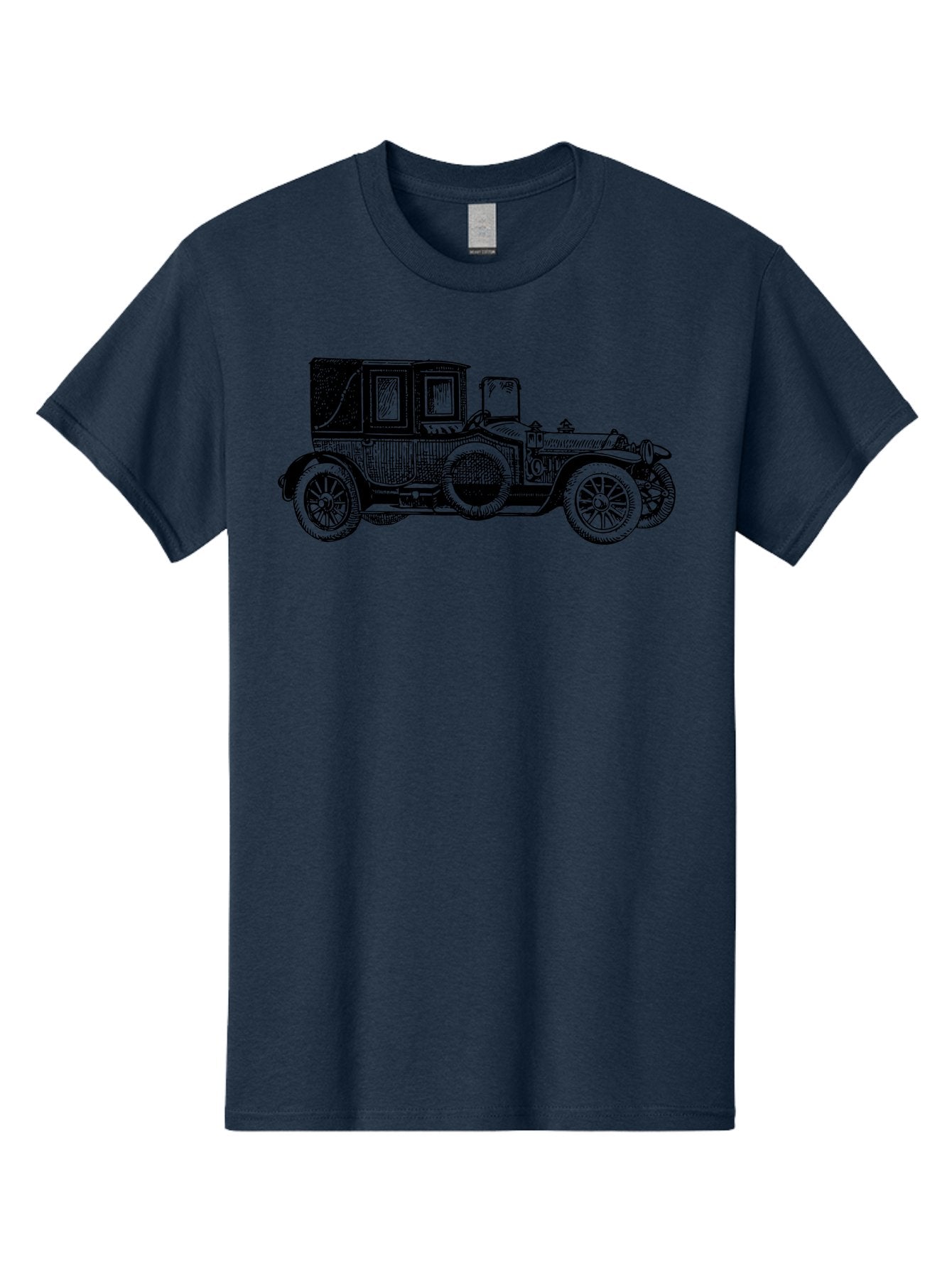 Vintage-Car-3 Men'S Graphic Tee, 100% Cotton, Comfortable Casual Summer Wear, Machine Washable, Vintage Car, Classic Automobile, Retro Vehicle, 1920 Ford Model T, Touring Car, Antique Car, Historical Vehicle, Old Car, Ford Model T Aad823 5