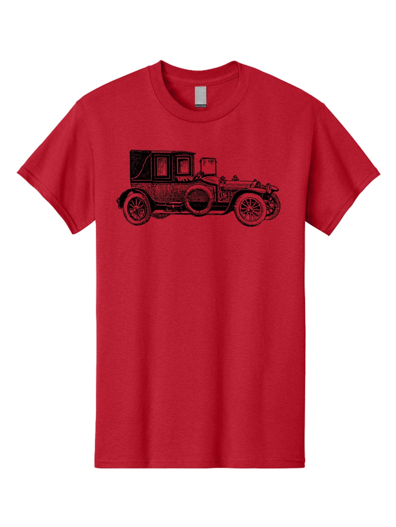 Vintage-Car-3 Men'S Graphic Tee, 100% Cotton, Comfortable Casual Summer Wear, Machine Washable, Vintage Car, Classic Automobile, Retro Vehicle, 1920 Ford Model T, Touring Car, Antique Car, Historical Vehicle, Old Car, Ford Model T Aad823 13