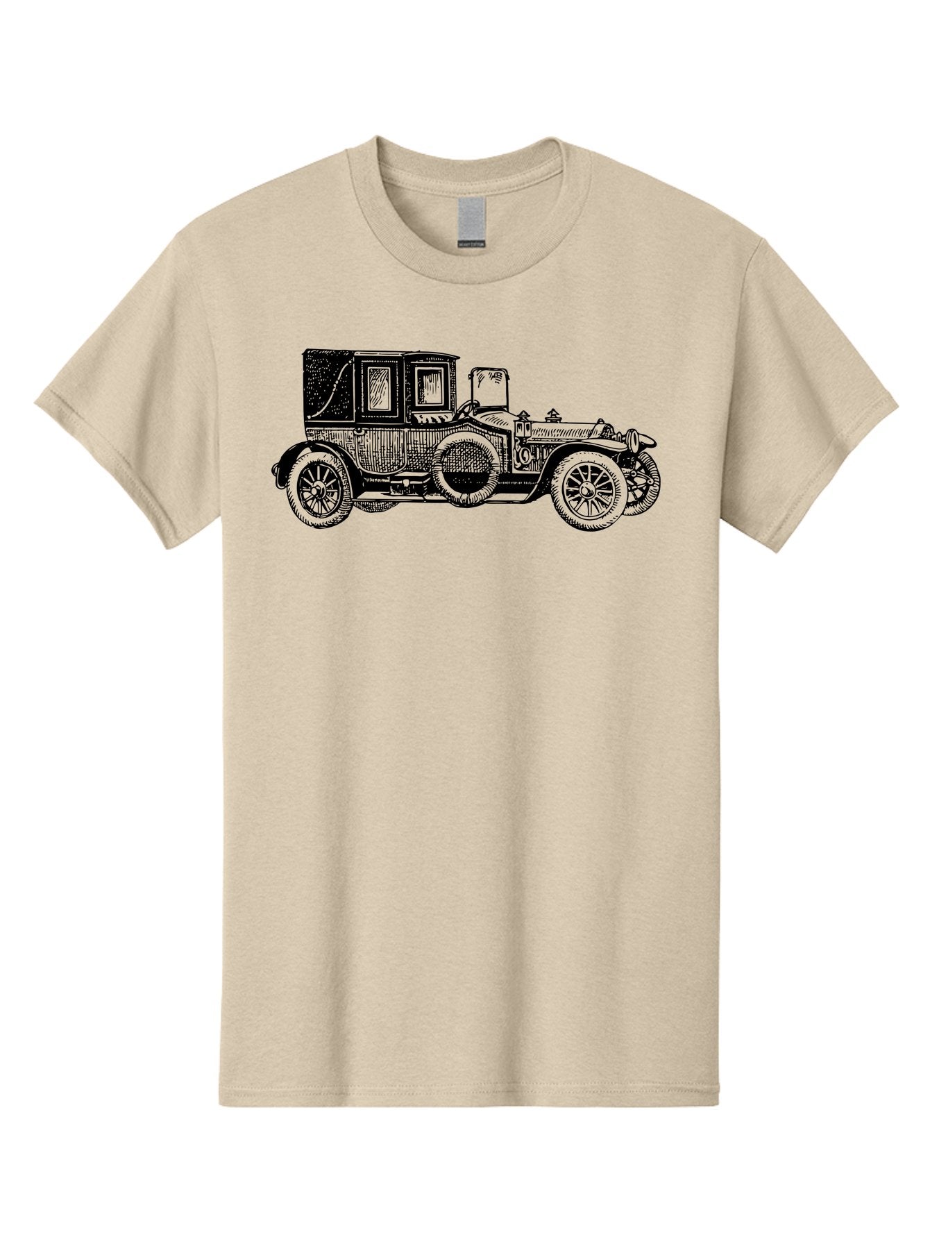 Vintage-Car-3 Men'S Graphic Tee, 100% Cotton, Comfortable Casual Summer Wear, Machine Washable, Vintage Car, Classic Automobile, Retro Vehicle, 1920 Ford Model T, Touring Car, Antique Car, Historical Vehicle, Old Car, Ford Model T Aad823 12