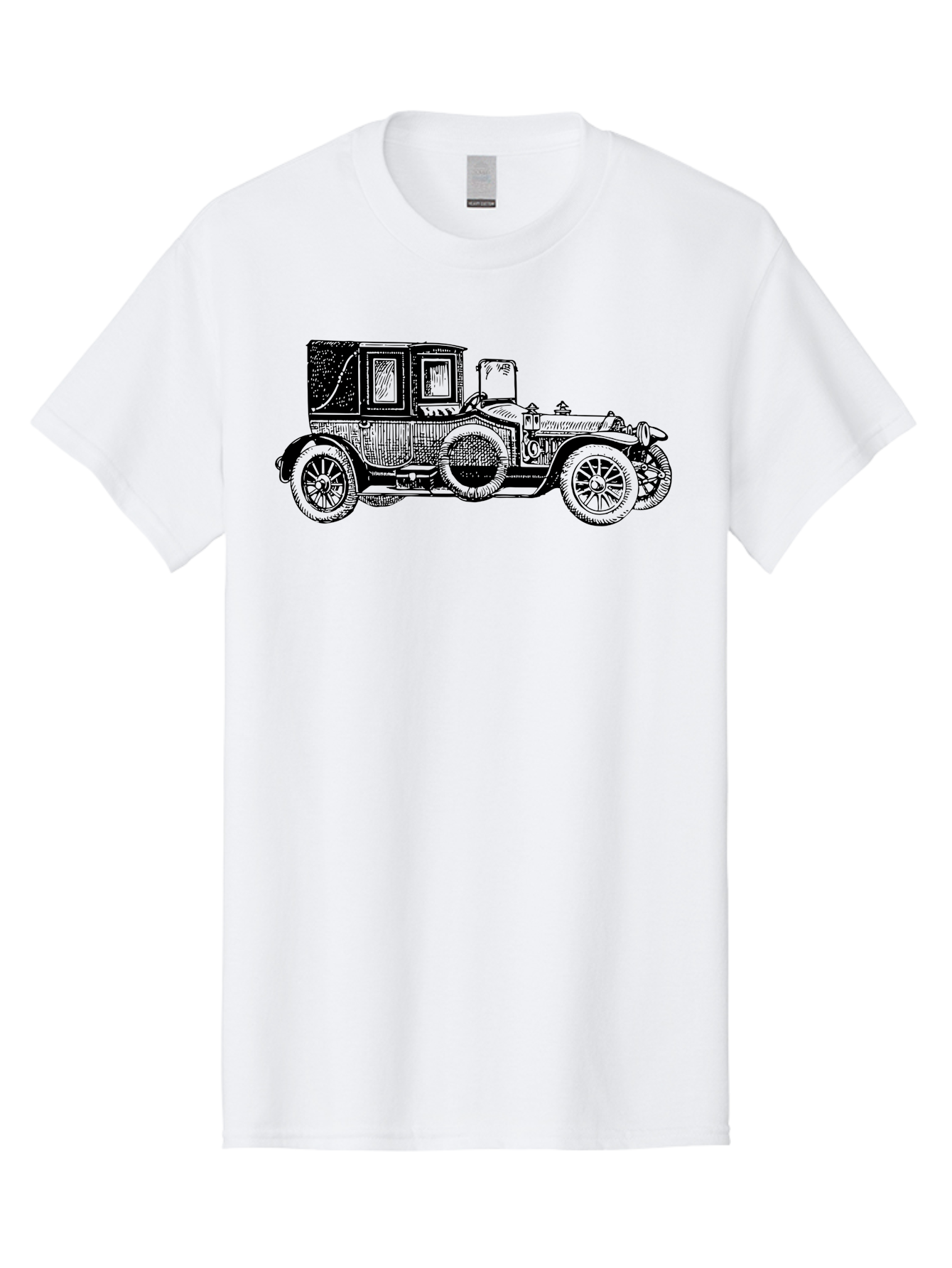 Vintage-Car-3 Men'S Graphic Tee, 100% Cotton, Comfortable Casual Summer Wear, Machine Washable, Vintage Car, Classic Automobile, Retro Vehicle, 1920 Ford Model T, Touring Car, Antique Car, Historical Vehicle, Old Car, Ford Model T Aad823 19