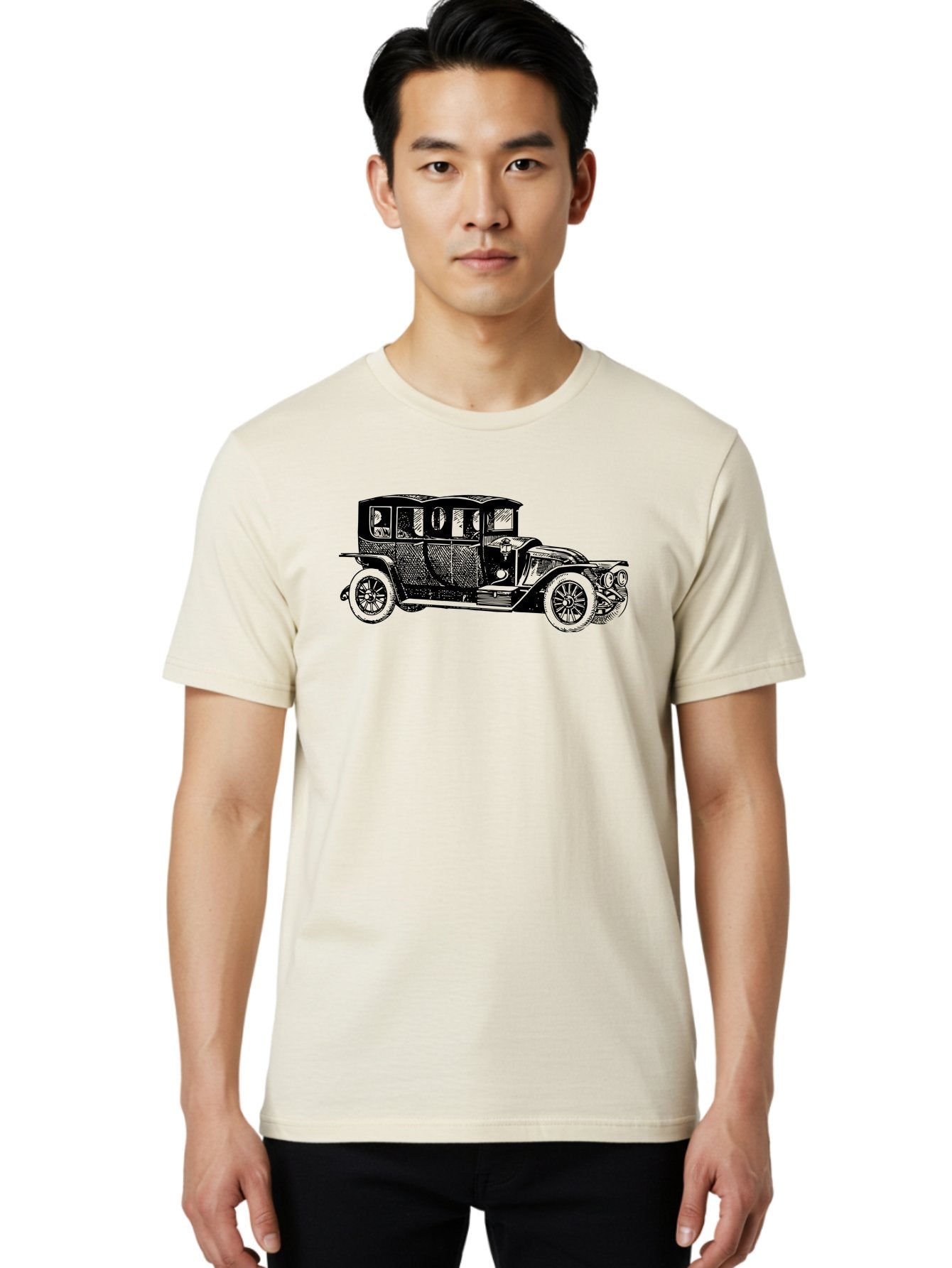 Vintage-Car-6 Men'S Graphic Tee, 100% Cotton, Comfortable Casual Summer Wear, Machine Washable, Vintage Car, Classic Automobile, Retro Vehicle, Antique Car, Old-Fashioned Transportation, Nostalgic Ride, Historic Car Design Aad826 18