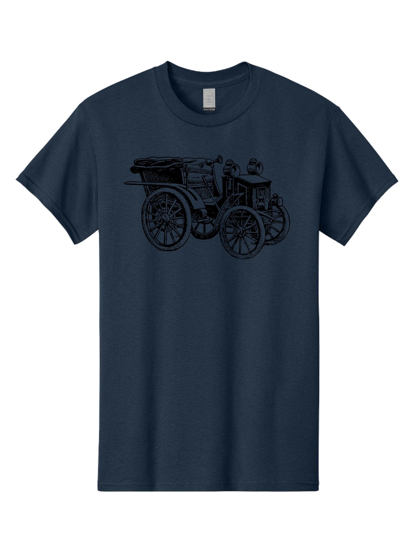 Vintage-Car Men'S Graphic Tee, 100% Cotton, Comfortable Casual Summer Wear, Machine Washable, Vintage Automobile, Old Car, Antique Vehicle, Classic Car, Nostalgic Ride, Historic Transportation, Retro Automobile, Old-Fashioned Vehicle Aad829 6