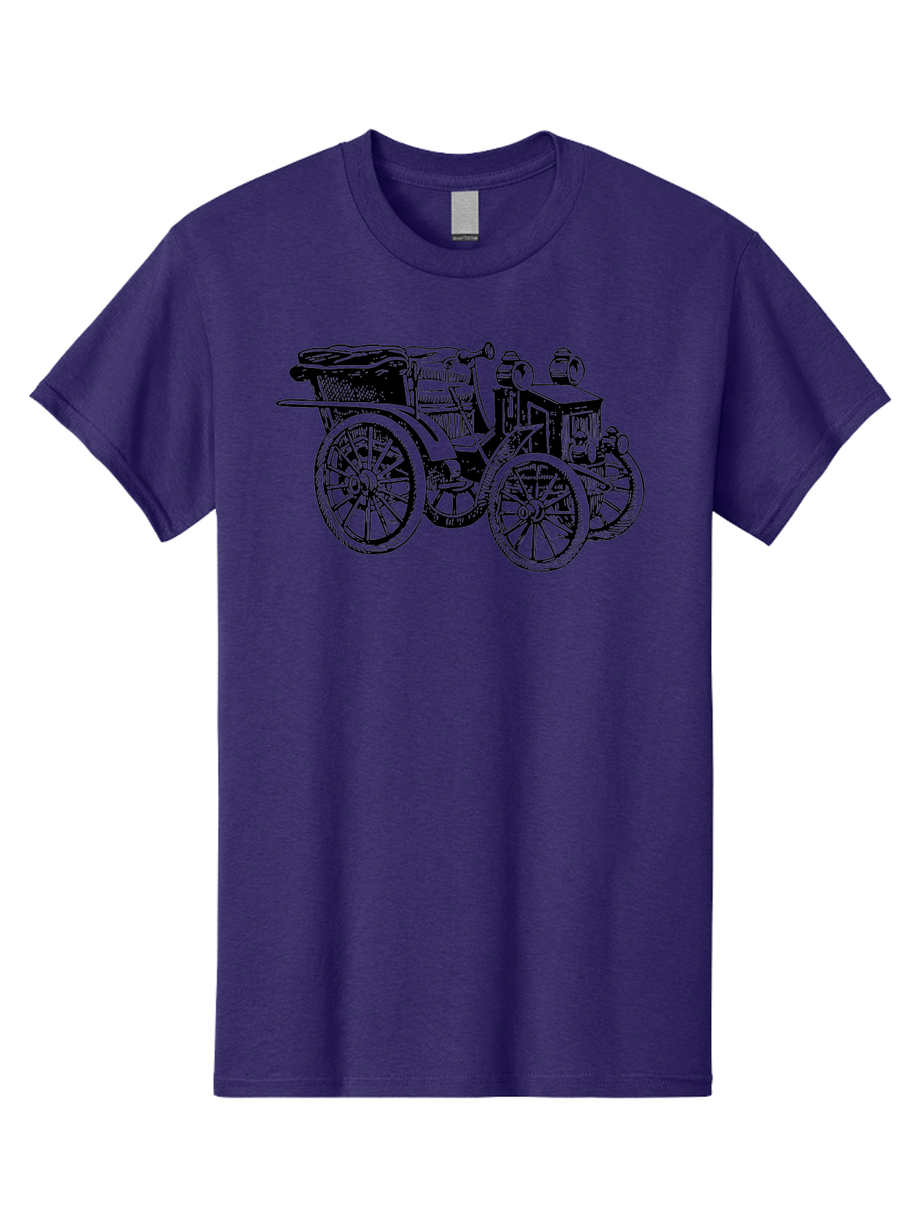 Vintage-Car Men'S Graphic Tee, 100% Cotton, Comfortable Casual Summer Wear, Machine Washable, Vintage Automobile, Old Car, Antique Vehicle, Classic Car, Nostalgic Ride, Historic Transportation, Retro Automobile, Old-Fashioned Vehicle Aad829