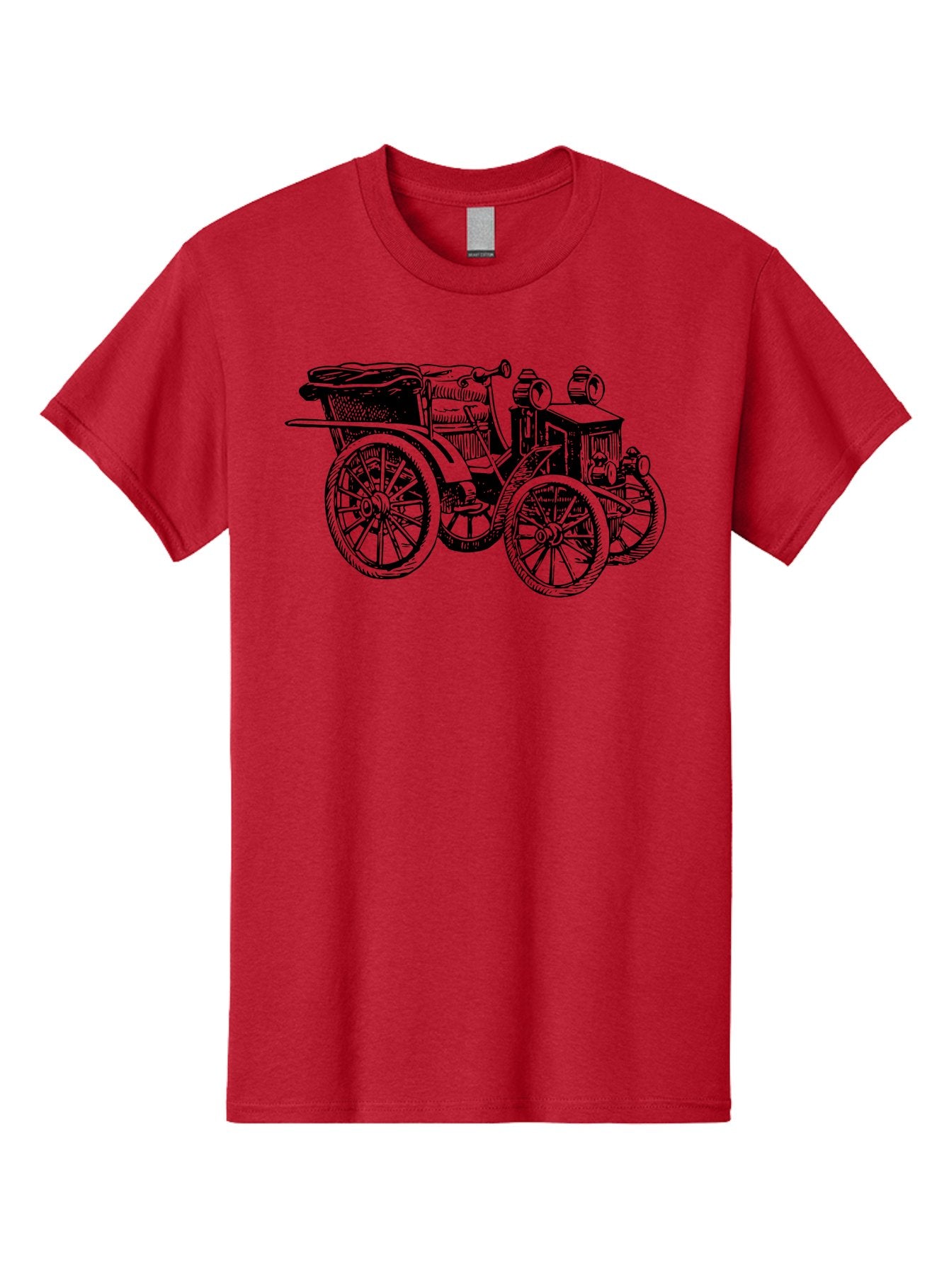 Vintage-Car Men'S Graphic Tee, 100% Cotton, Comfortable Casual Summer Wear, Machine Washable, Vintage Automobile, Old Car, Antique Vehicle, Classic Car, Nostalgic Ride, Historic Transportation, Retro Automobile, Old-Fashioned Vehicle Aad829 12