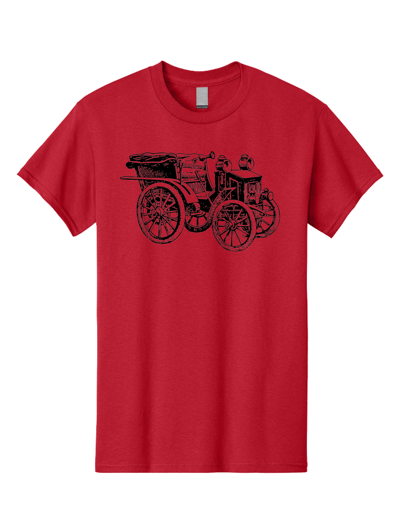Vintage-Car Men'S Graphic Tee, 100% Cotton, Comfortable Casual Summer Wear, Machine Washable, Vintage Automobile, Old Car, Antique Vehicle, Classic Car, Nostalgic Ride, Historic Transportation, Retro Automobile, Old-Fashioned Vehicle Aad829 5