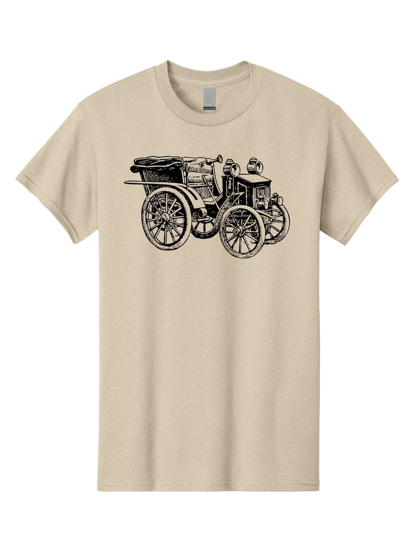 Vintage-Car Men'S Graphic Tee, 100% Cotton, Comfortable Casual Summer Wear, Machine Washable, Vintage Automobile, Old Car, Antique Vehicle, Classic Car, Nostalgic Ride, Historic Transportation, Retro Automobile, Old-Fashioned Vehicle Aad829 9