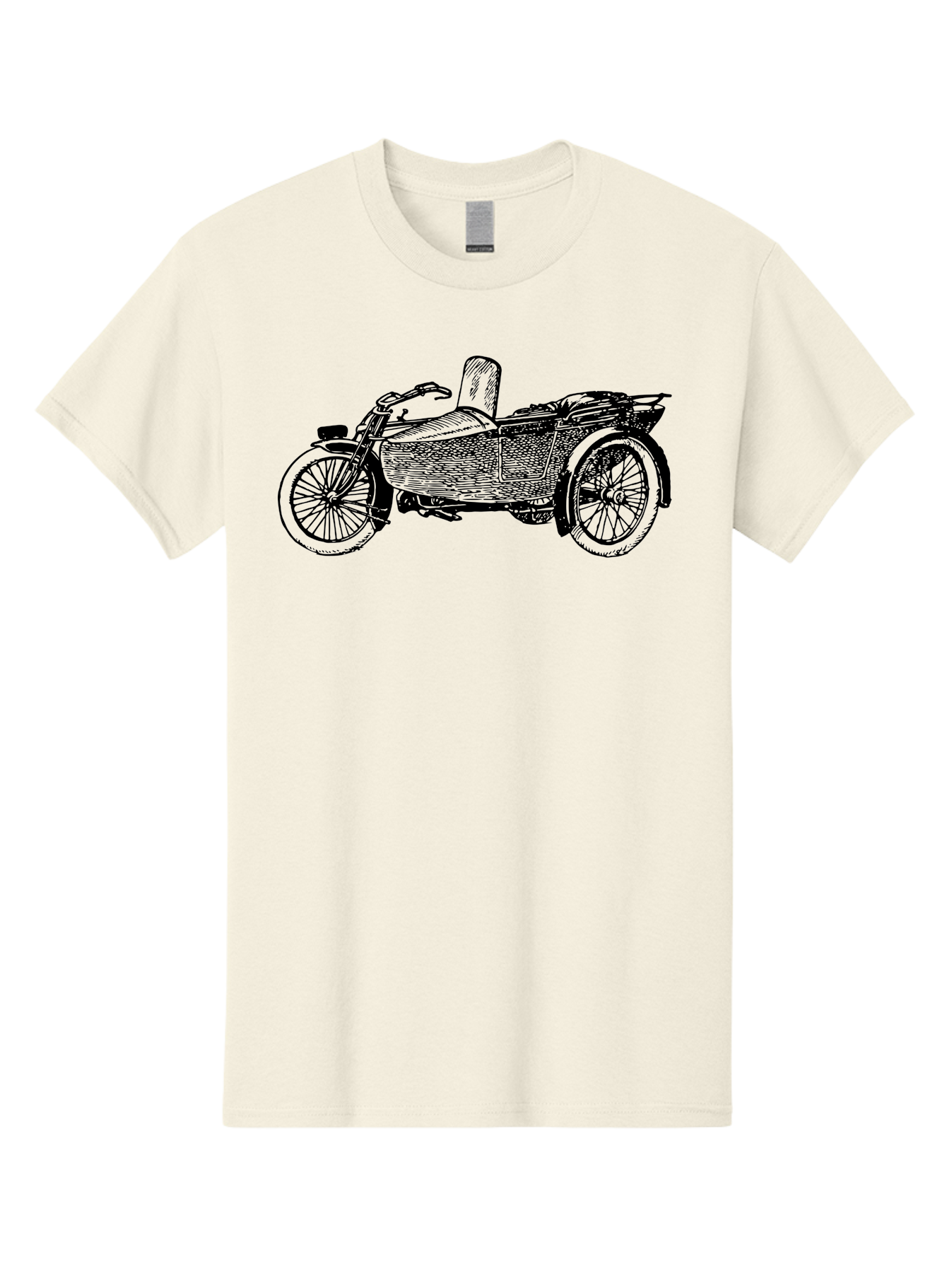 Vintage-Motorcycle-Sidecar-1 Men'S Graphic Tee, 100% Cotton, Comfortable Casual Summer Wear, Machine Washable, Vintage Motorcycle, Sidecar, Classic Bike, Retro Vehicle, Old-Fashioned Transportation, Motorcycle With Sidecar, Vintage Ride, Aad830 13