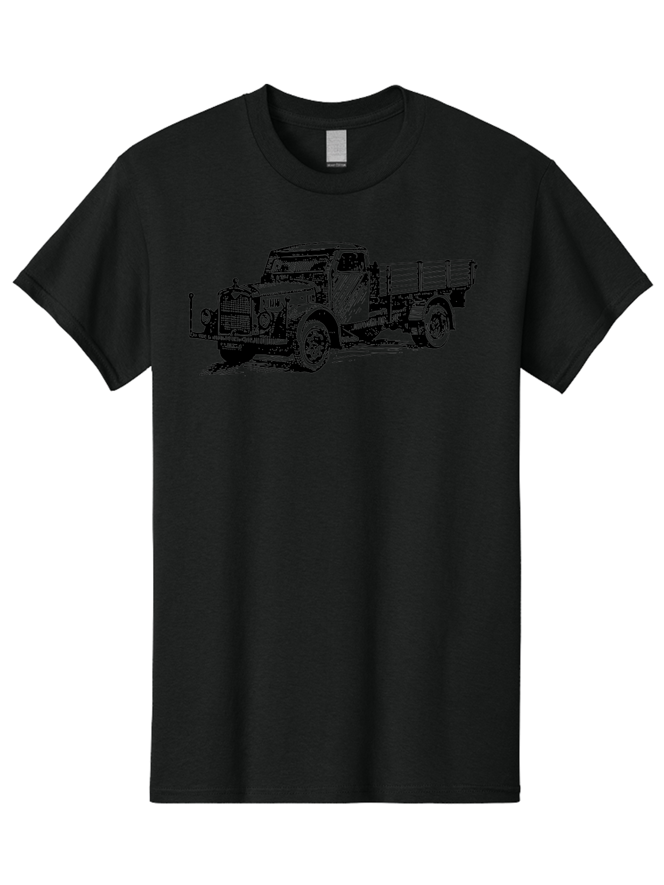 Vintage-Truck-1 Men'S Graphic Tee, 100% Cotton, Comfortable Casual Summer Wear, Machine Washable, Vintage Truck, Old Truck, Classic Vehicle, Retro Transportation, Antique Automobile, Heavy Duty Truck, Cargo Truck, Classic Machinery, Aad836 3