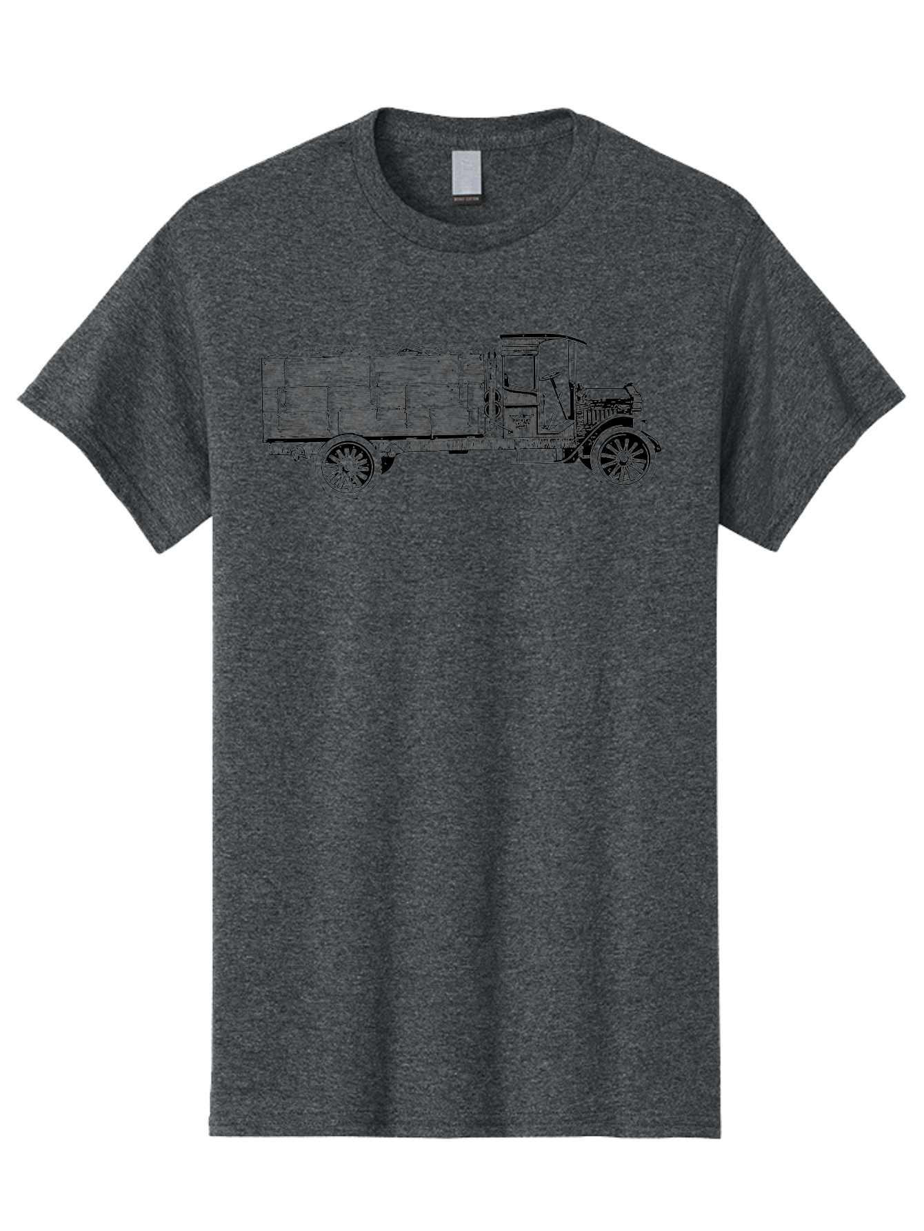 Vintage-Truck-2 Men'S Graphic Tee, 100% Cotton, Comfortable Casual Summer Wear, Machine Washable, Vintage Truck, Classic Vehicle, Wooden Crates, Old Truck Design, Antique Transportation, Retro Automobile, Nostalgic Truck Aad837 21
