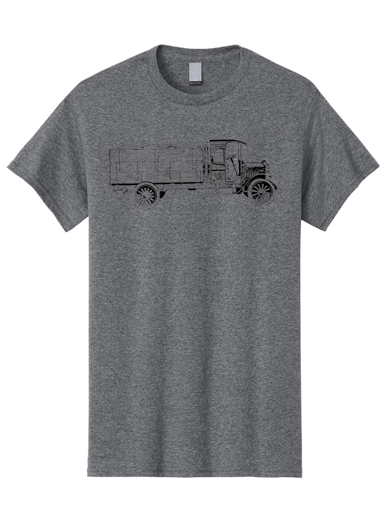 Vintage-Truck-2 Men'S Graphic Tee, 100% Cotton, Comfortable Casual Summer Wear, Machine Washable, Vintage Truck, Classic Vehicle, Wooden Crates, Old Truck Design, Antique Transportation, Retro Automobile, Nostalgic Truck Aad837 13