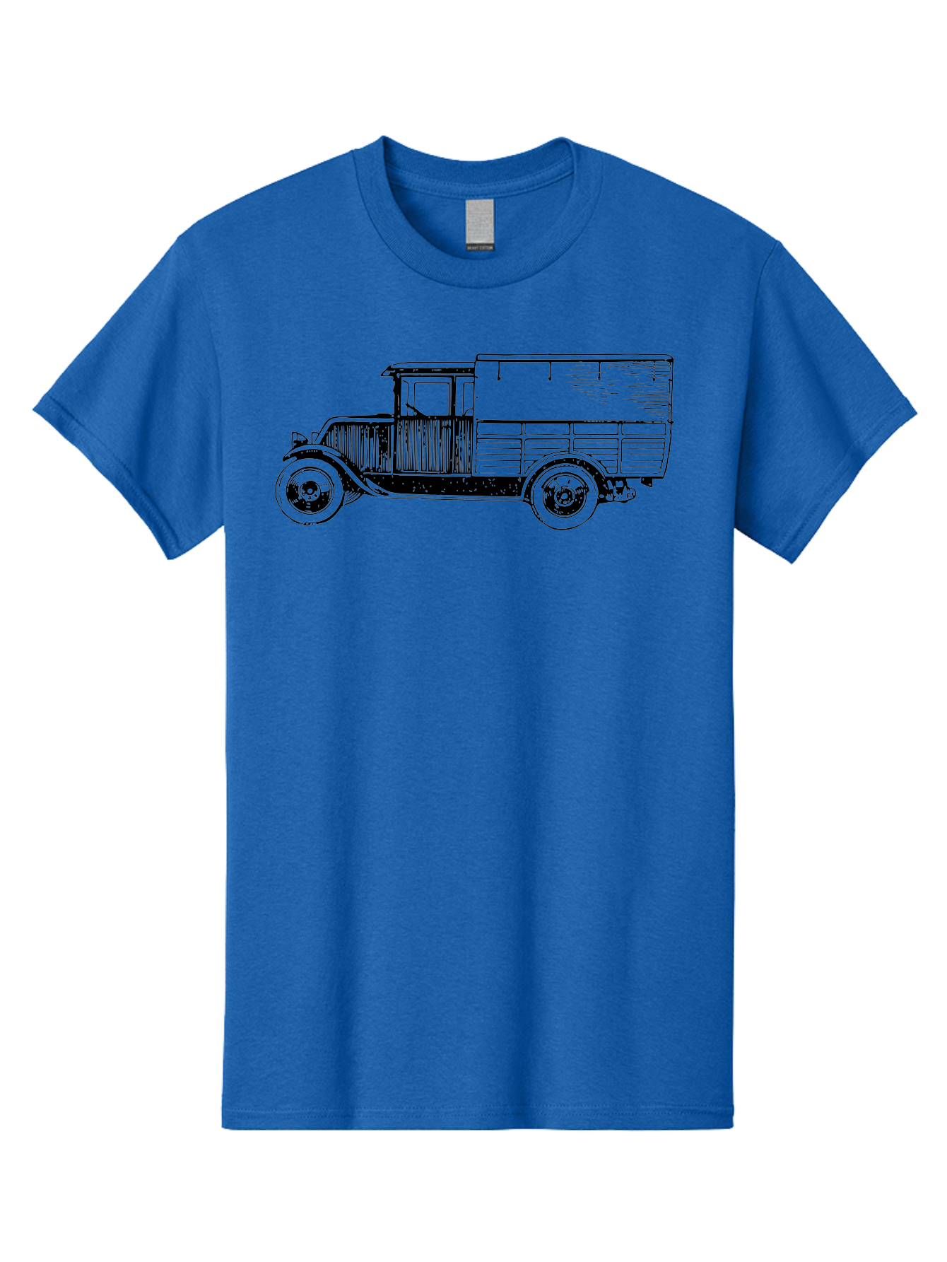 Vintage-Truck Men'S Graphic Tee, 100% Cotton, Comfortable Casual Summer Wear, Machine Washable, Vintage Truck, Classic Vehicle, Antique Automobile, Old Truck Design, Retro Transportation, Nostalgic Vehicle Aad838 23