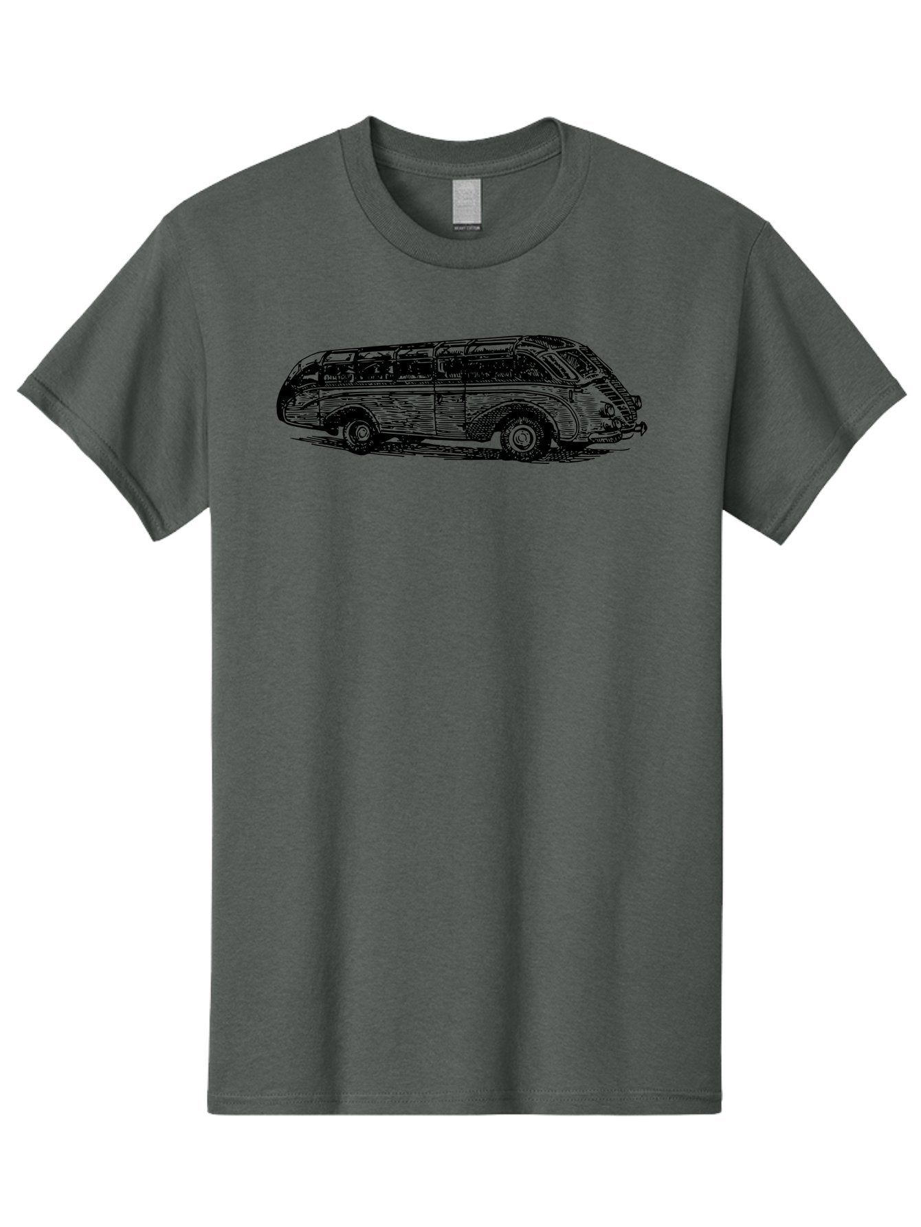 Vw-Bus Men'S Graphic Tee, 100% Cotton, Comfortable Casual Summer Wear, Machine Washable, Vintage Vw Bus, Retro Vehicle, Classic Car Illustration, Nostalgic Design, Sketch Art, Van Life, Travel Inspiration Aad839 7