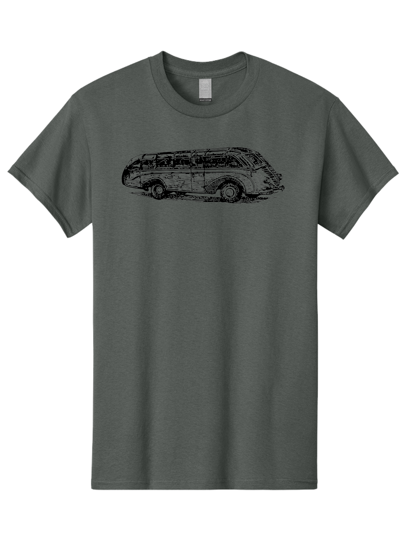 Vw-Bus Men'S Graphic Tee, 100% Cotton, Comfortable Casual Summer Wear, Machine Washable, Vintage Vw Bus, Retro Vehicle, Classic Car Illustration, Nostalgic Design, Sketch Art, Van Life, Travel Inspiration Aad839 25