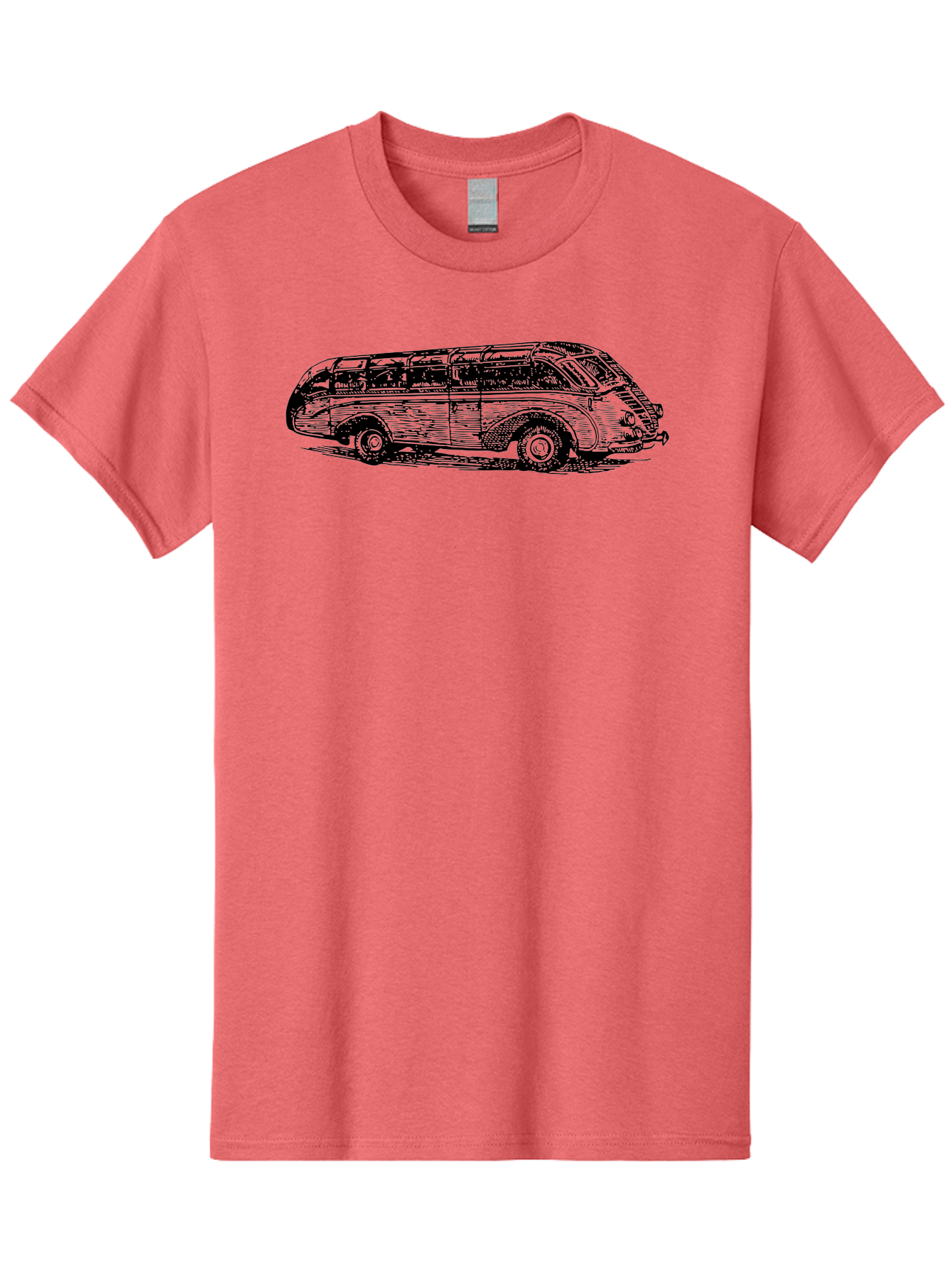 Vw-Bus Men'S Graphic Tee, 100% Cotton, Comfortable Casual Summer Wear, Machine Washable, Vintage Vw Bus, Retro Vehicle, Classic Car Illustration, Nostalgic Design, Sketch Art, Van Life, Travel Inspiration Aad839 7