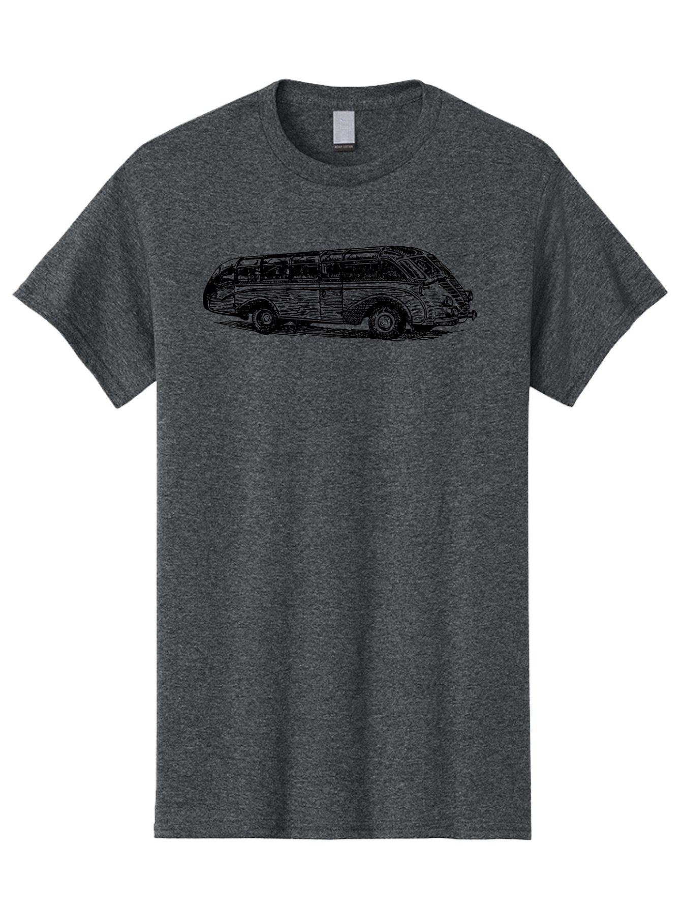 Vw-Bus Men'S Graphic Tee, 100% Cotton, Comfortable Casual Summer Wear, Machine Washable, Vintage Vw Bus, Retro Vehicle, Classic Car Illustration, Nostalgic Design, Sketch Art, Van Life, Travel Inspiration Aad839 4