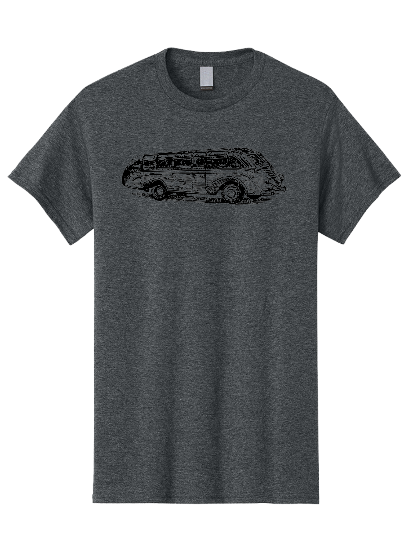 Vw-Bus Men'S Graphic Tee, 100% Cotton, Comfortable Casual Summer Wear, Machine Washable, Vintage Vw Bus, Retro Vehicle, Classic Car Illustration, Nostalgic Design, Sketch Art, Van Life, Travel Inspiration Aad839 23