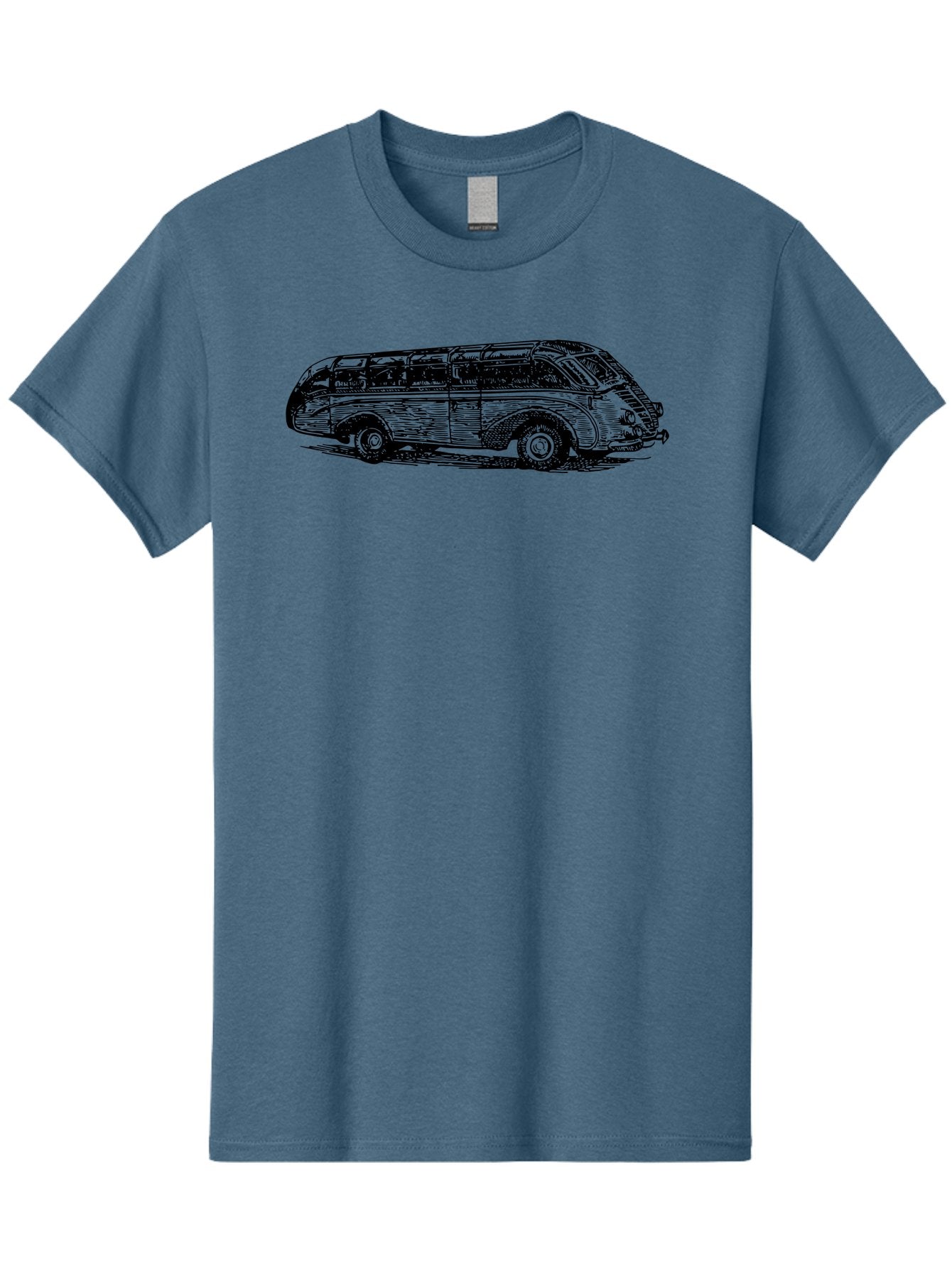 Vw-Bus Men'S Graphic Tee, 100% Cotton, Comfortable Casual Summer Wear, Machine Washable, Vintage Vw Bus, Retro Vehicle, Classic Car Illustration, Nostalgic Design, Sketch Art, Van Life, Travel Inspiration Aad839 12